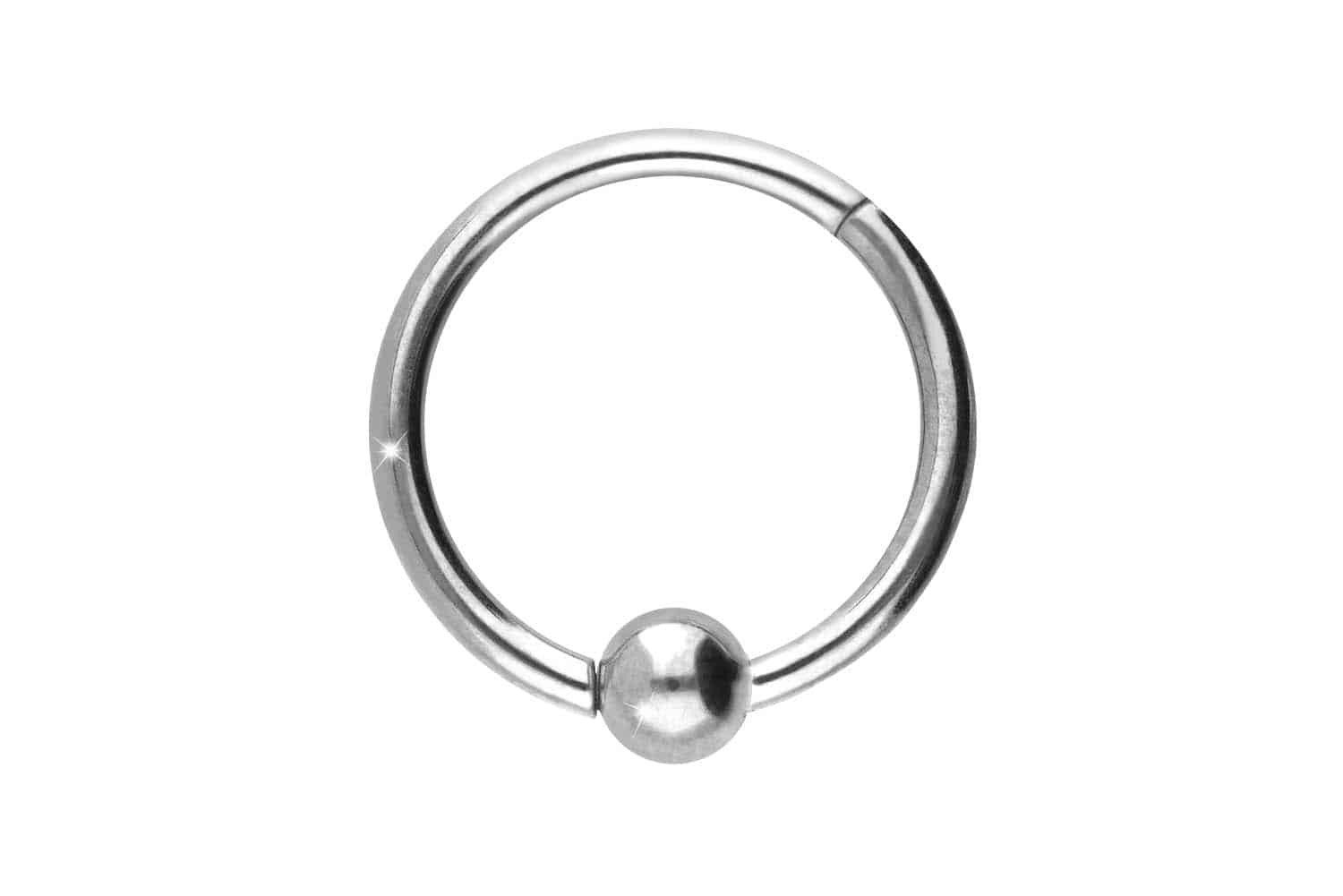 Piercing-Set Titan Segmentring Clicker KUGEL