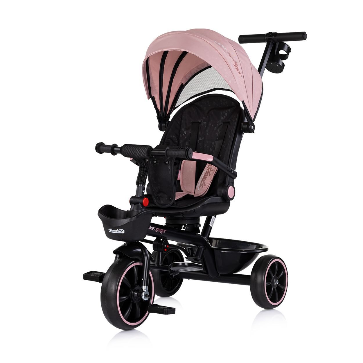 Chipolino Dreirad Tricycle Max Sport 2 in 1, Dreirad, Becherhalter, Sitz umkehrbar, Korb