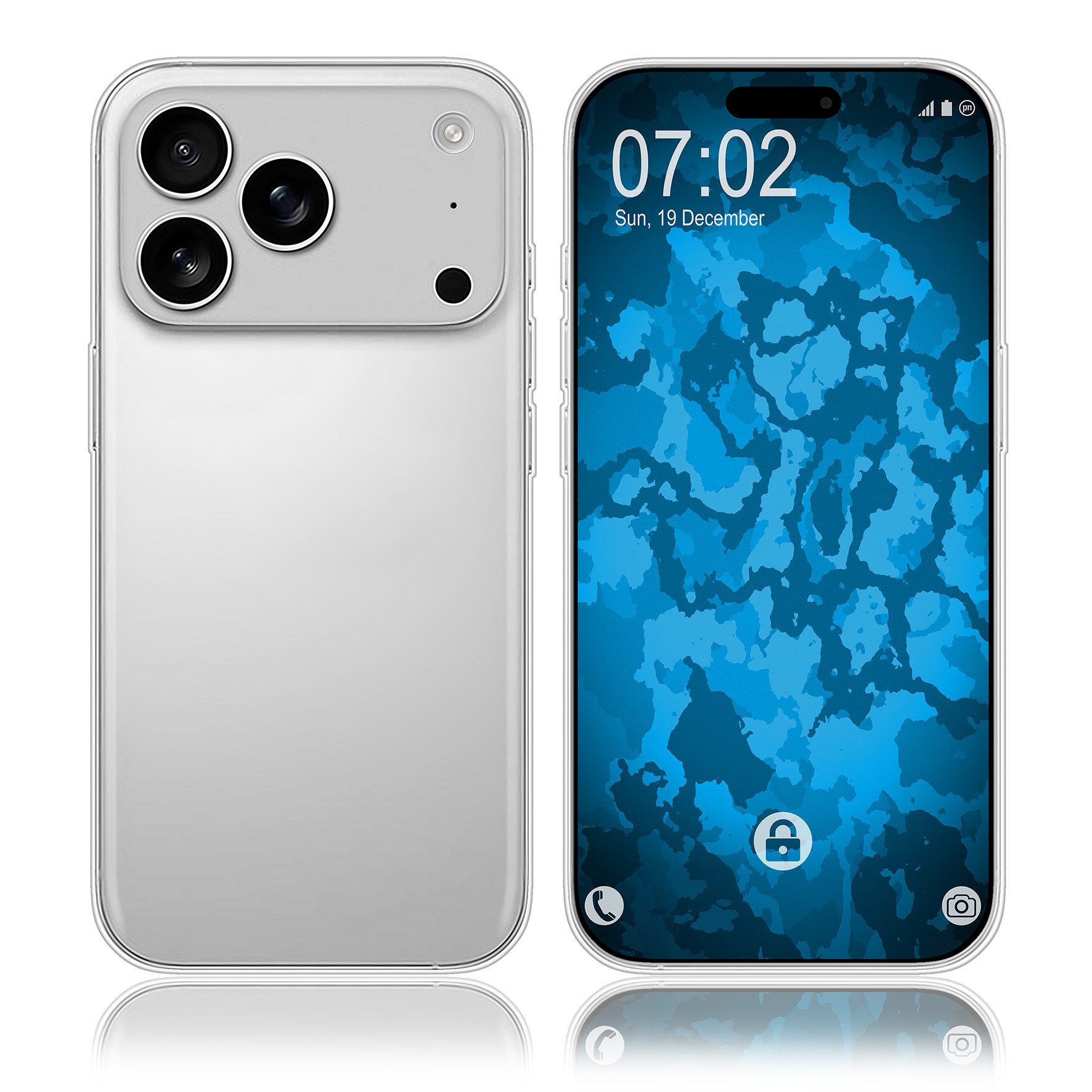 PhoneNatic Handyhülle kompatibel mit iPhone 17 Pro – Slim Case, stoßfest & kratzfest ca. 6,3 Zoll (iPhone 17 Pro), Alltagstauglich, Minimalistisches Design