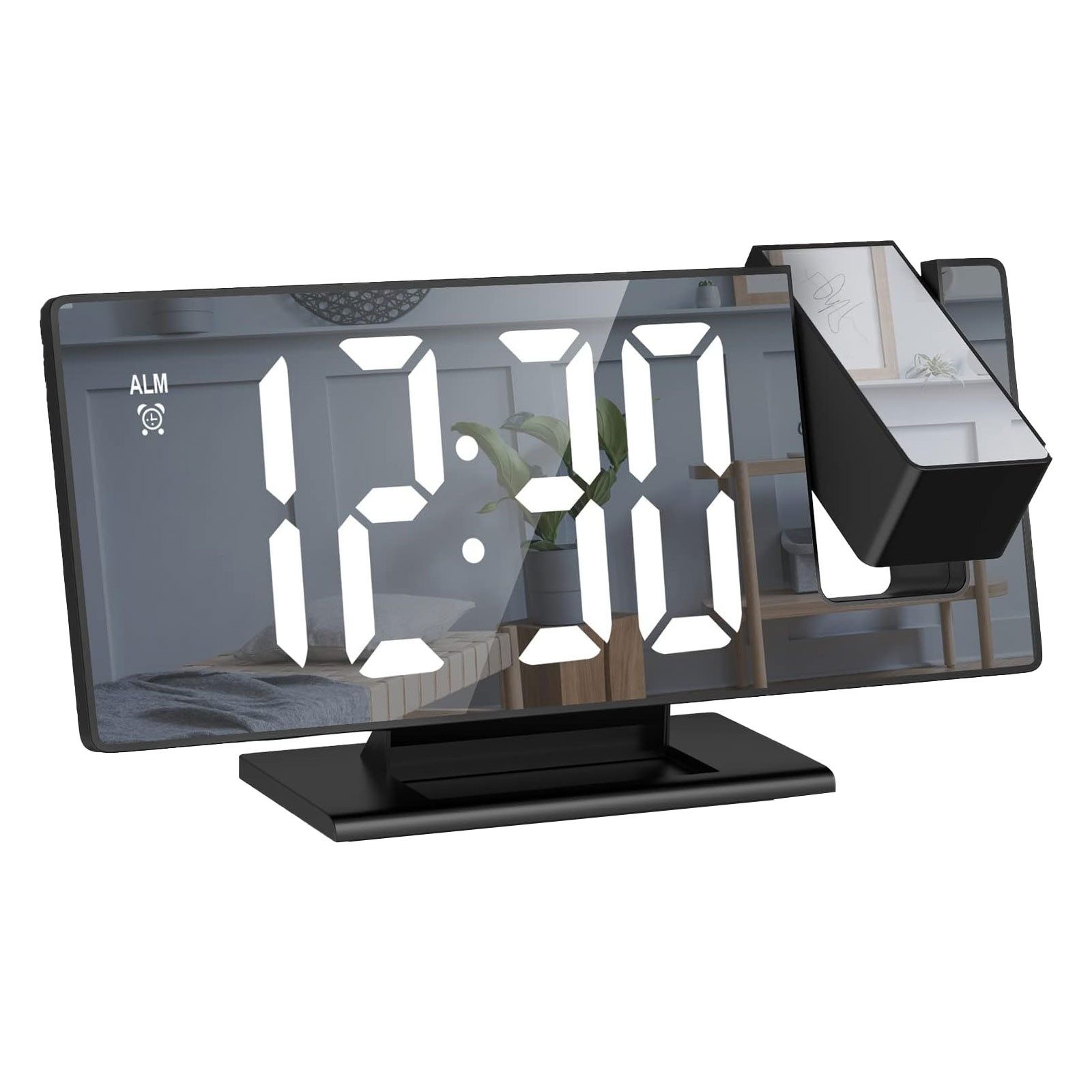 MODFU Projektionswecker Digital Wecker Uhr Digitalwecker 180 ° Projektion L günstig online kaufen