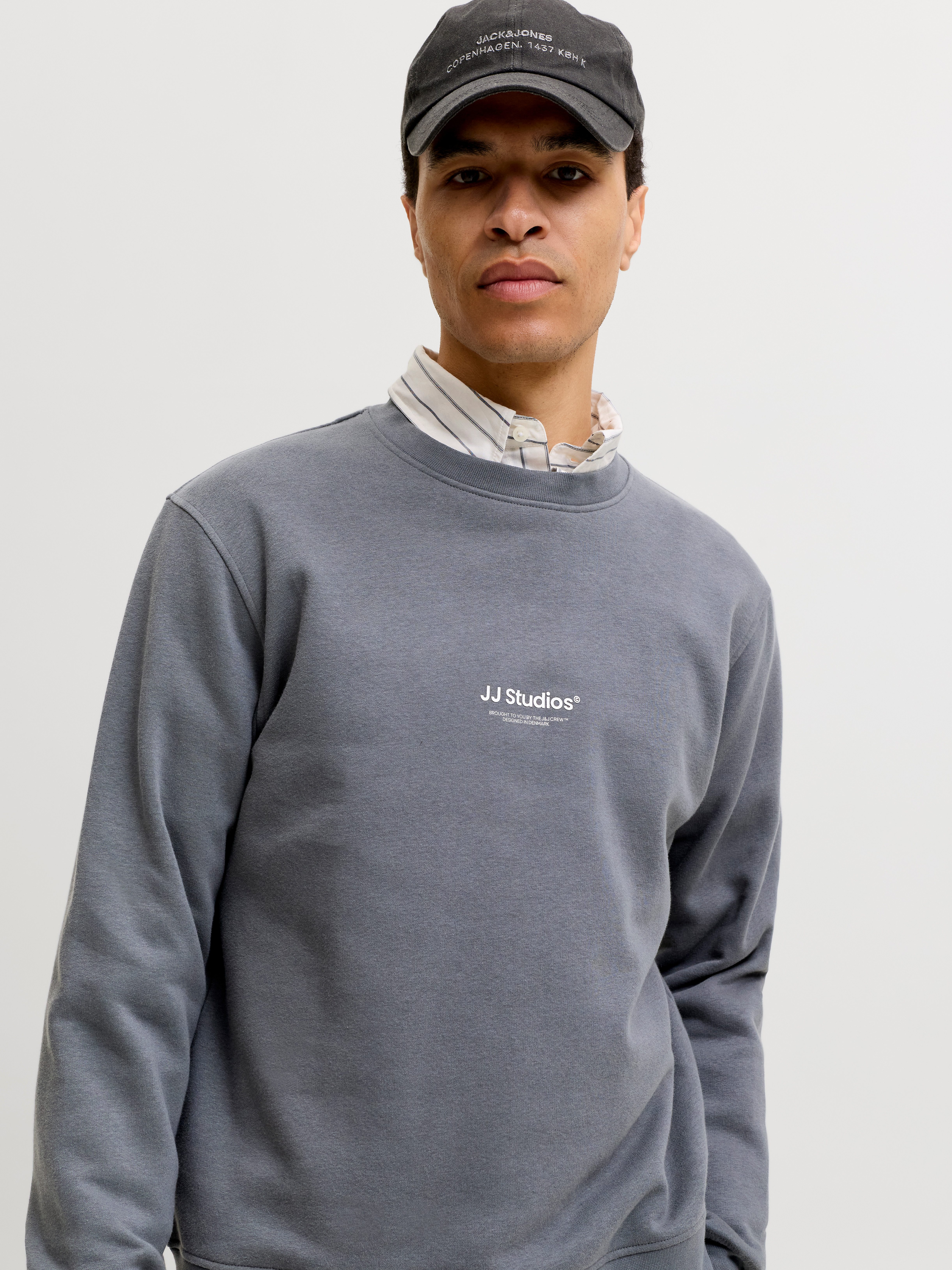 Jack & Jones Sweatshirt JJESOHO SWEAT CREW NECK NOOS Baumwollmischung, relaxed fit – Bild 3 von 5