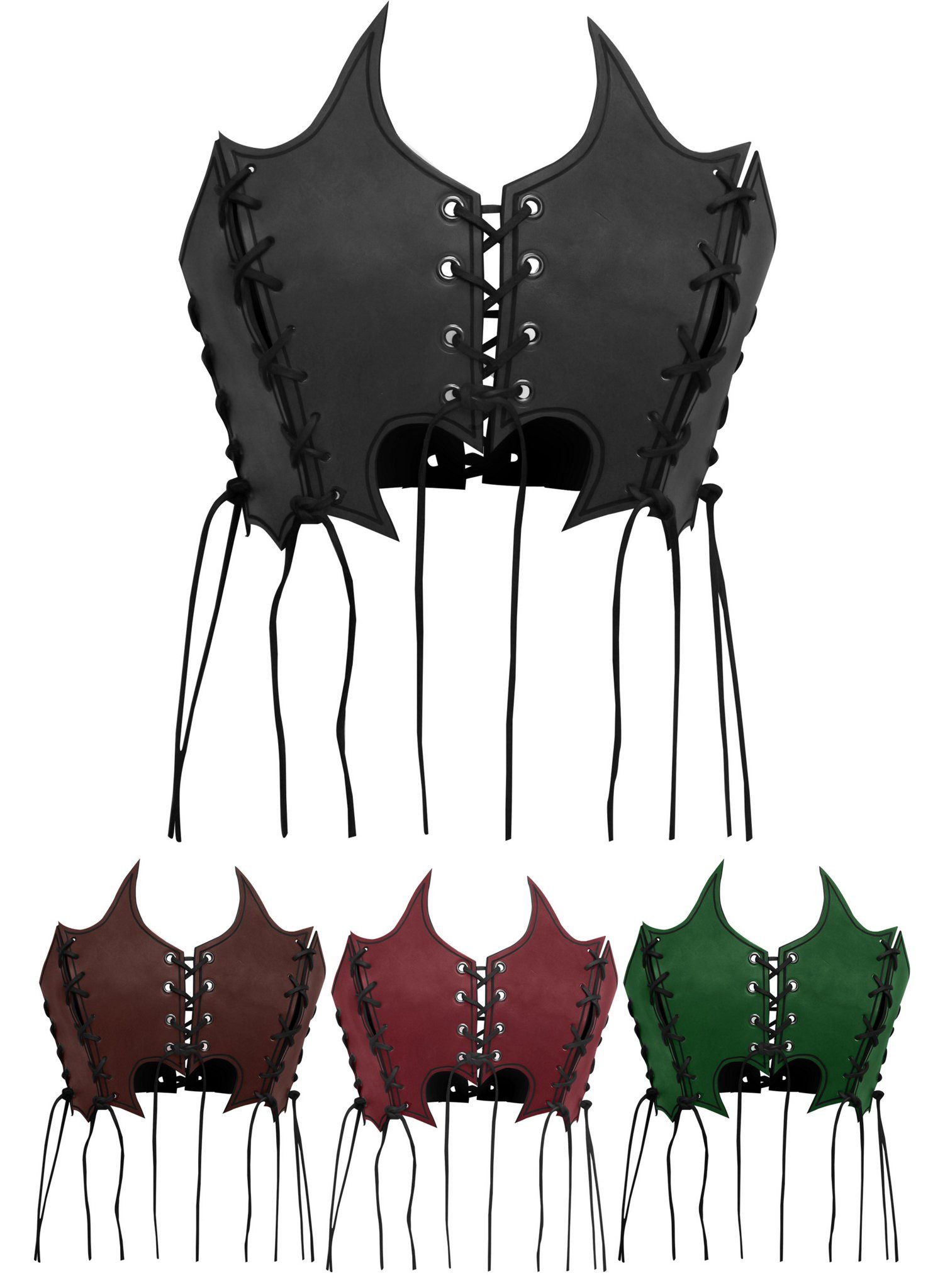 Andracor Hexen-Kostüm Ledermieder - Hexe, Unser Ledermieder - Hexe funktioniert auch hervorragend als Lederbusti