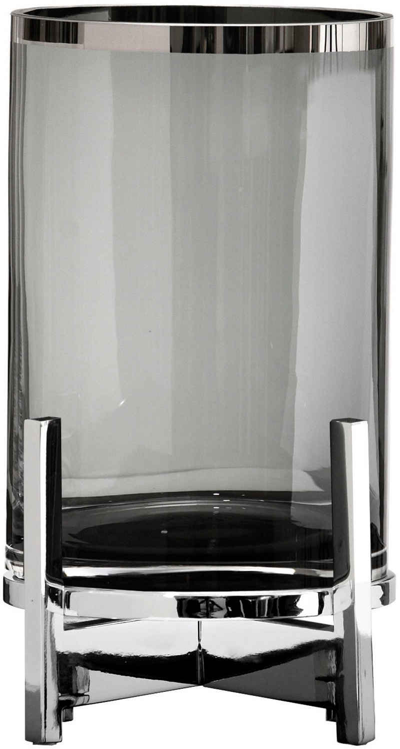 Fink Windlicht CHARLES, mit Glaszylinder und Platinumrand (1 St), macht auch als Vase eine gute Figur