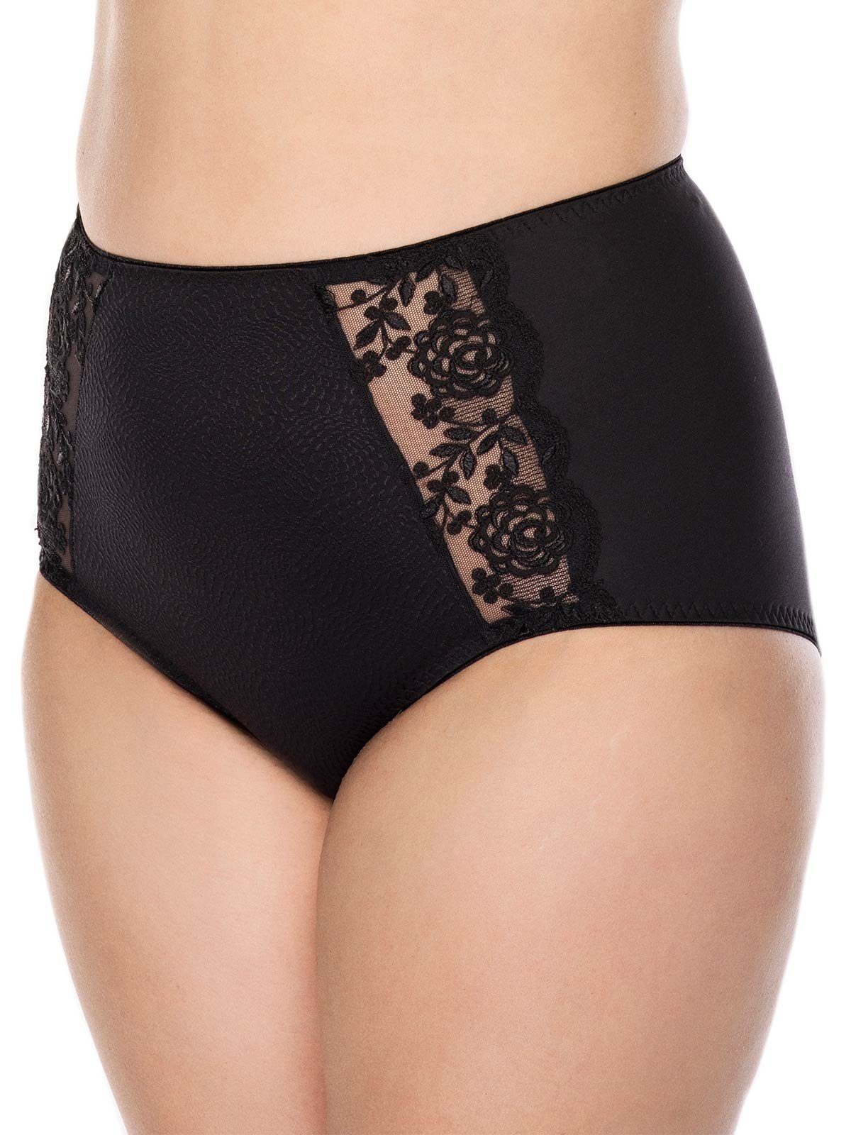 Ella Ulla Miederslip schwarz Bauchformend Miederslip (Stück, Dessous 1-St)