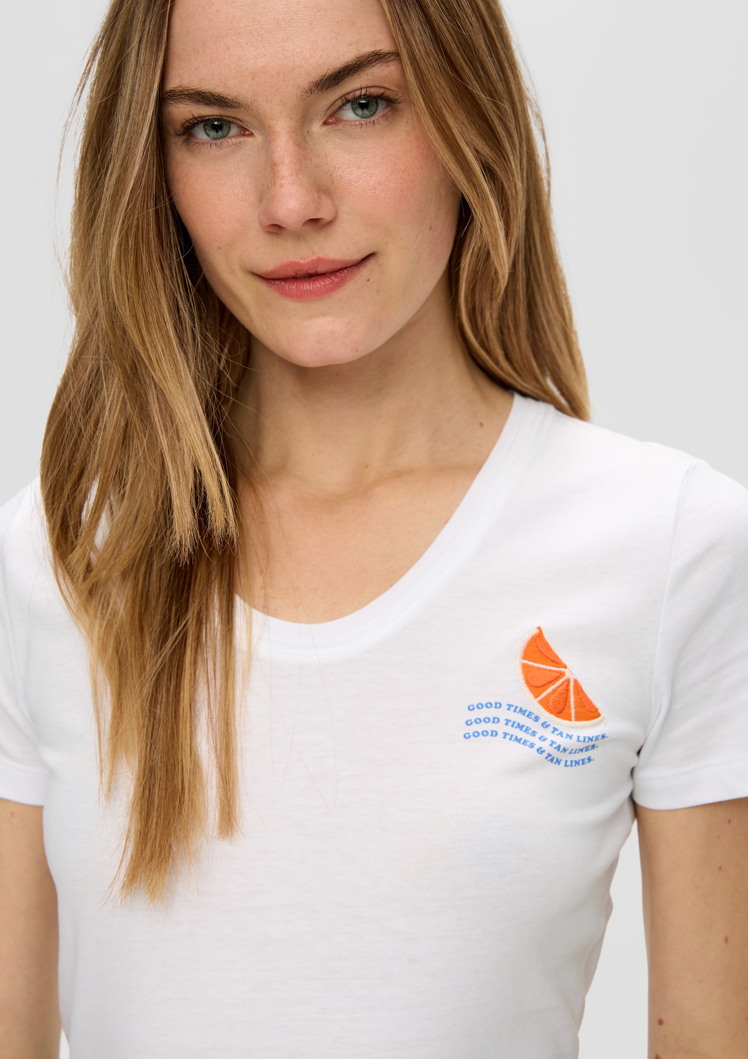 s.Oliver Kurzarmshirt T-Shirt im Slim Fit günstig online kaufen