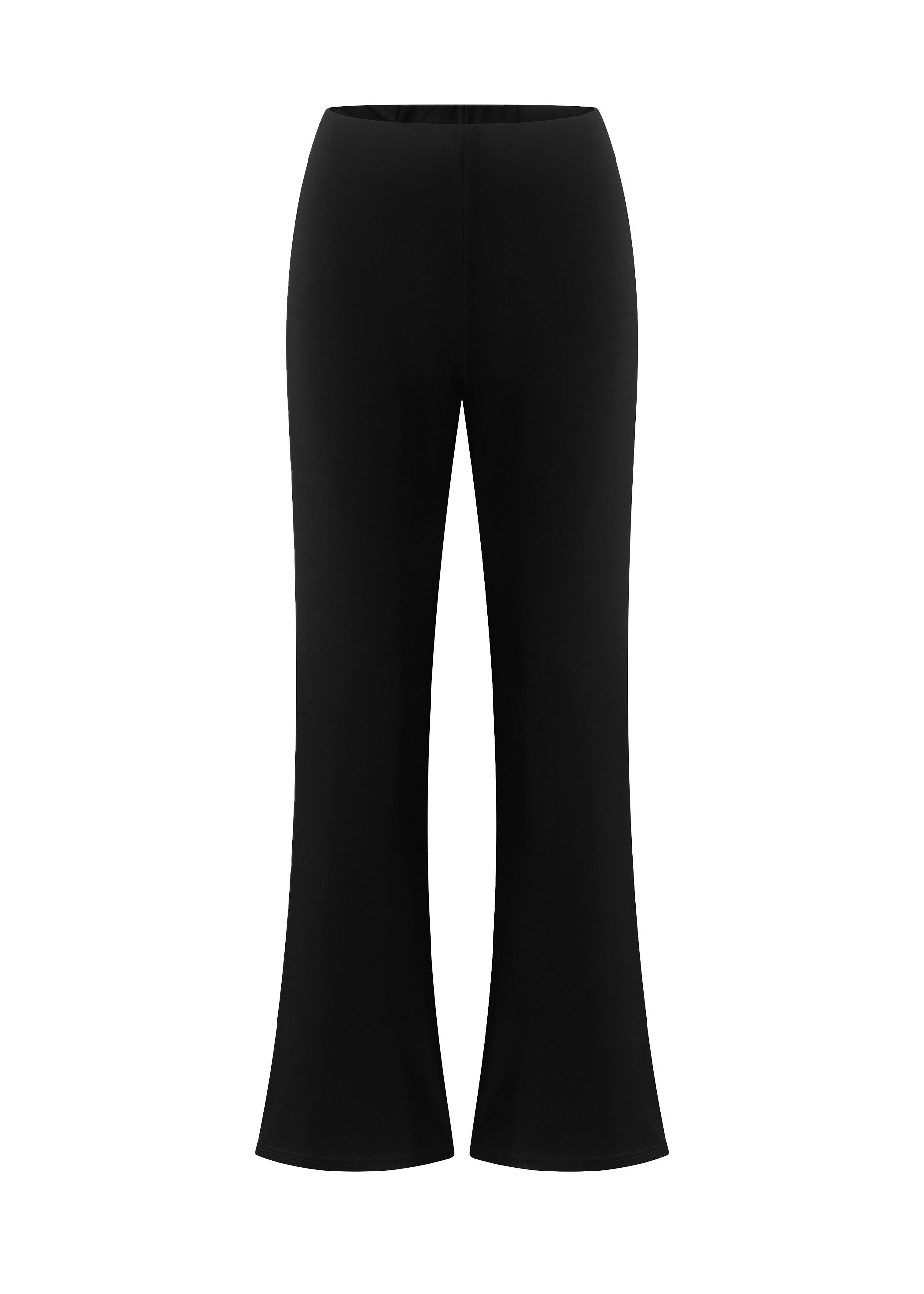 SASSYCLASSY Stoffhose Figurbetonende Highwaist-Hosen Damen Schwarz günstig online kaufen