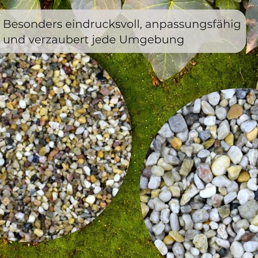 GarPet Kieselsteine Zierkies 25 kg Quarzkies Buntkies Teich Aquarium