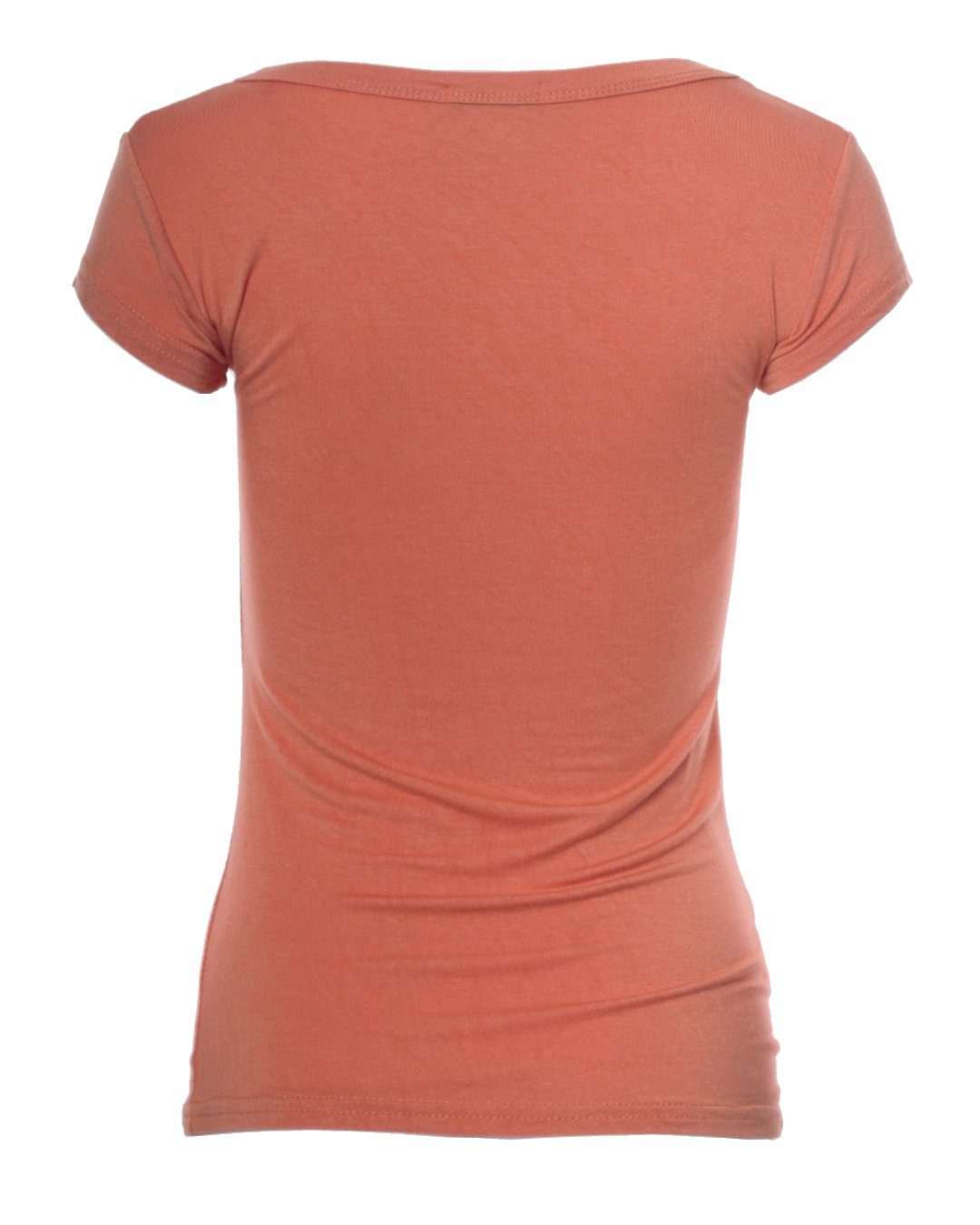 Muse T-Shirt Basic Kurzarm T-Shirt Skinny Fit 1001 terracotta