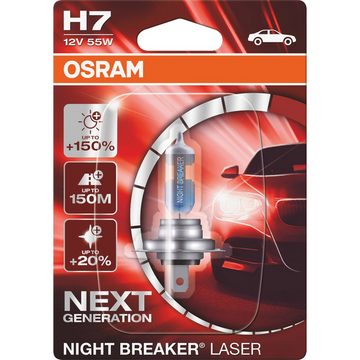 KFZ-Ersatzleuchte Osram Auto 64210NL-01B Halogen Leuchtmittel Night Breaker® Laser Next