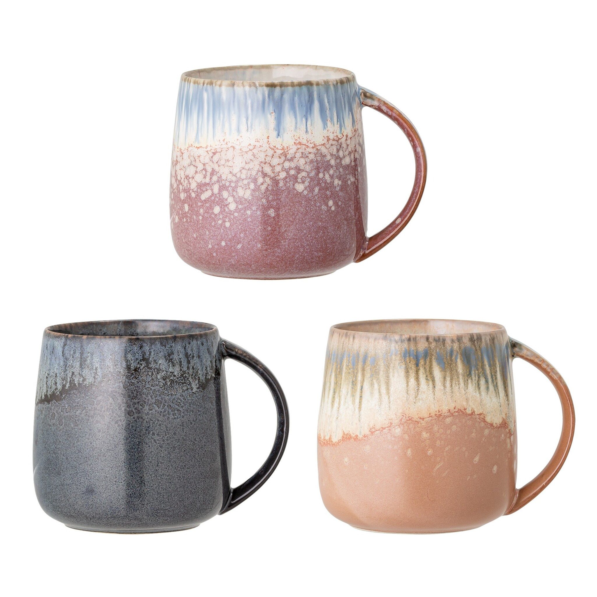 Bloomingville Becher Cloe Multicolor 3er, Steingut