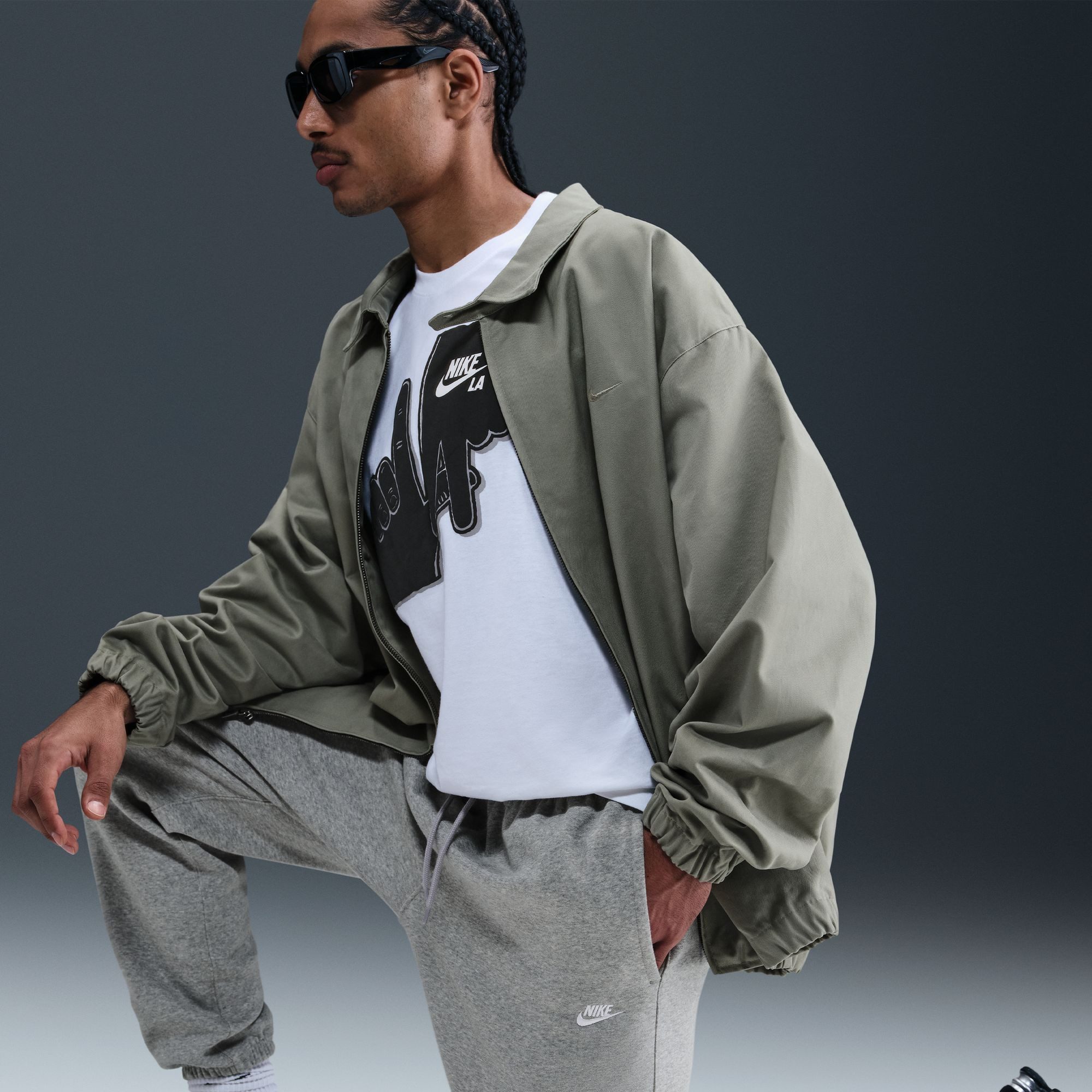 Nike Sportswear Sporthose M NK CLUB BB CUFF PANT aus Baumwolle und Polyester, mit angerautem Fleece