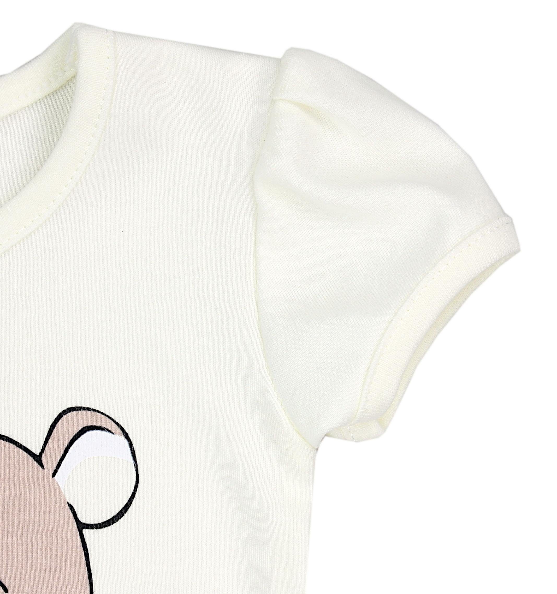 TupTam Shirt & Hose TupTam Mädchen Sommer Bekleidung Teddy Beige Ecri Set Love T-Shirt Baby Shorts