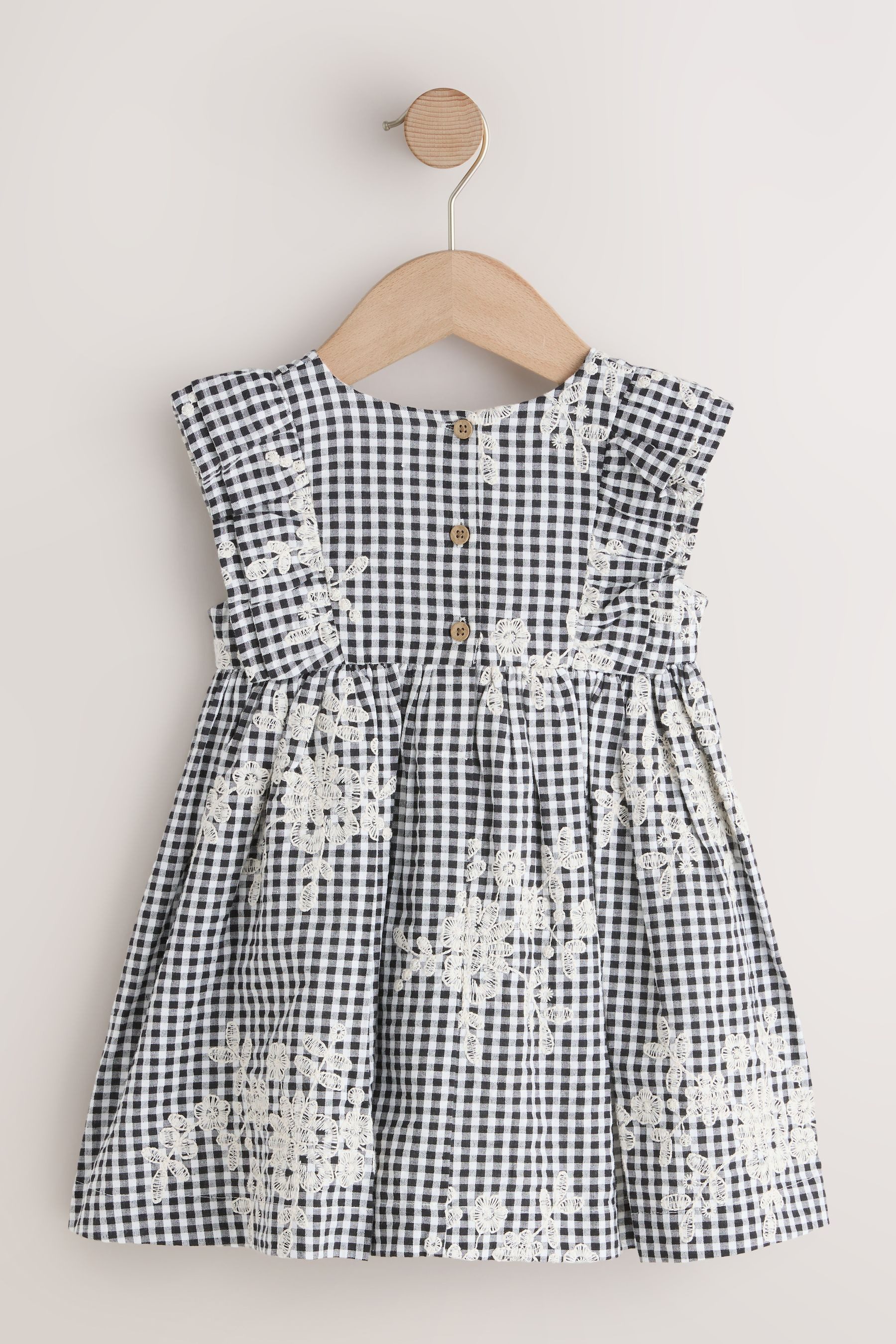 Next Blusenkleid Kleid mit Rüschenärmeln (1-tlg)