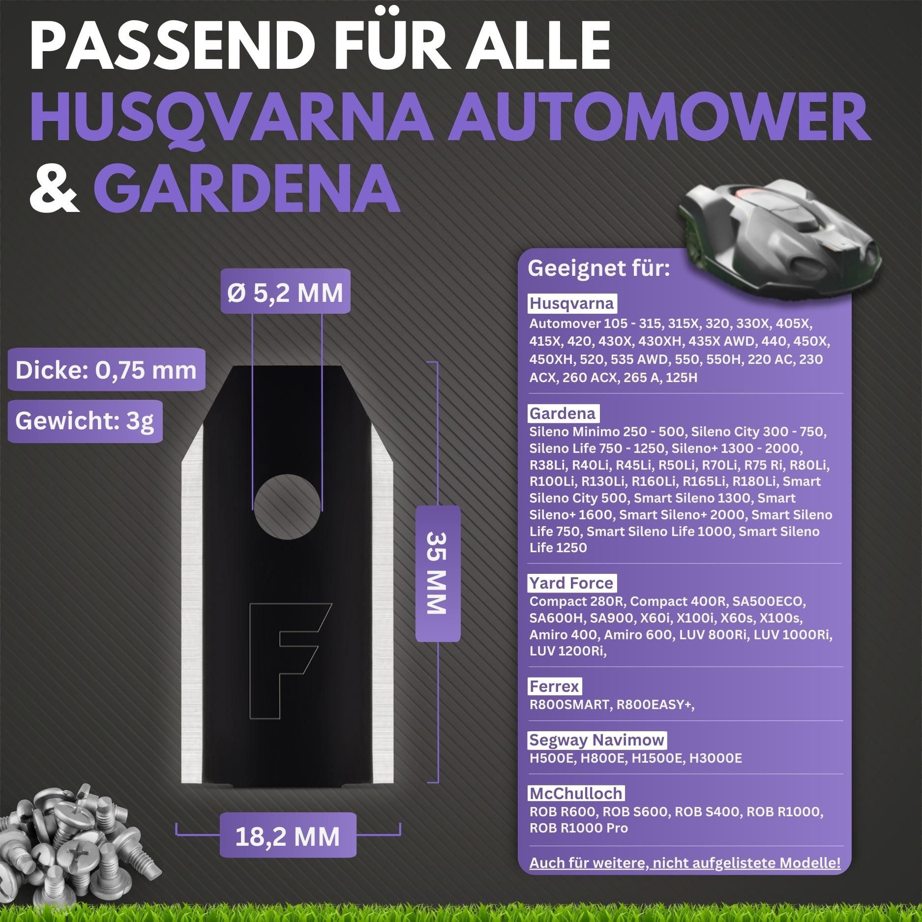 Filzada Mährobotermesser 45x Carbon Messer Klingen günstig online kaufen