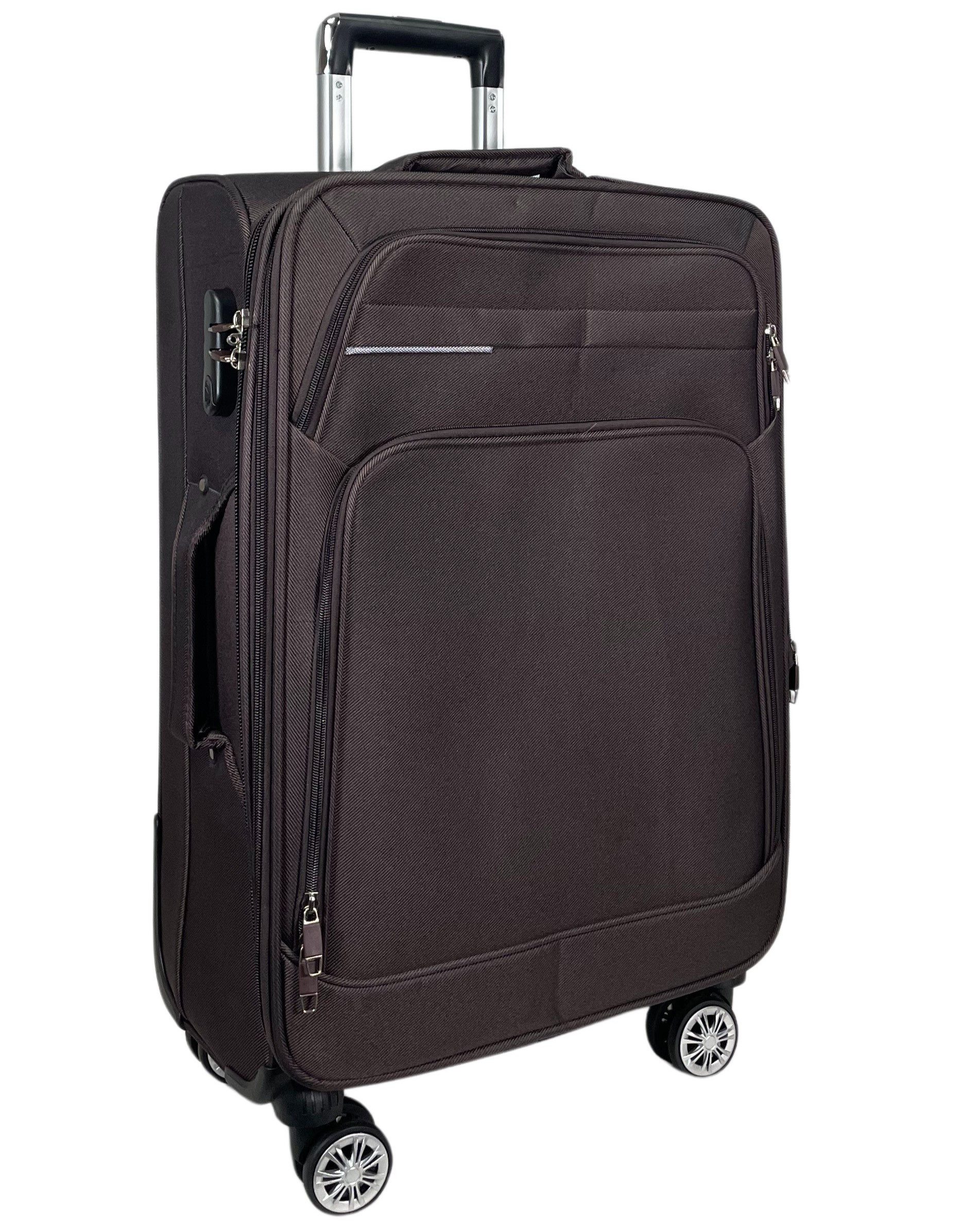 My Travel Bag Koffer 3090 Stoffkoffer 4-Rollen Trolley Reisekoffer Tasche Reisetasche, inkl. Dehnungsfuge und 360° Rolle