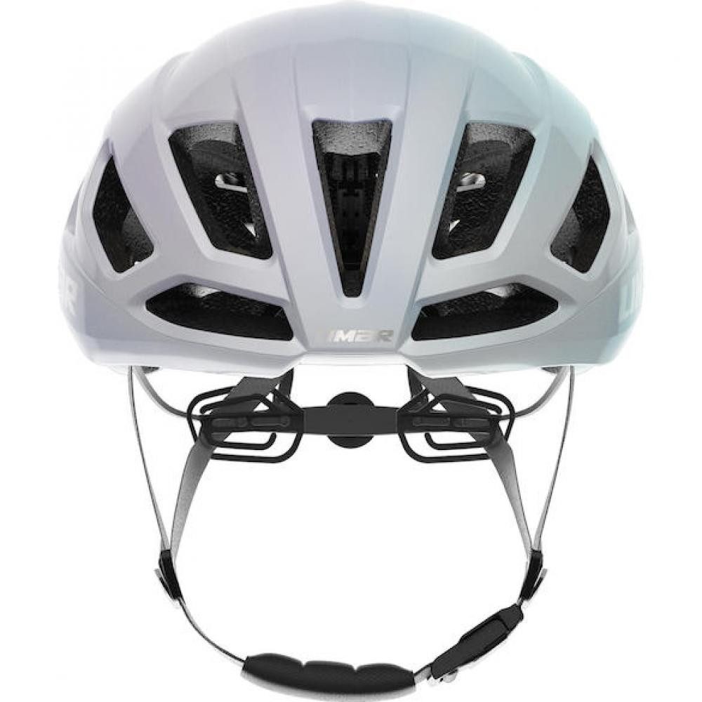 LIMAR Fahrradhelm Limar Air Atlas W&B Opal White Silver M Weiß/Silber - aerodynamischer