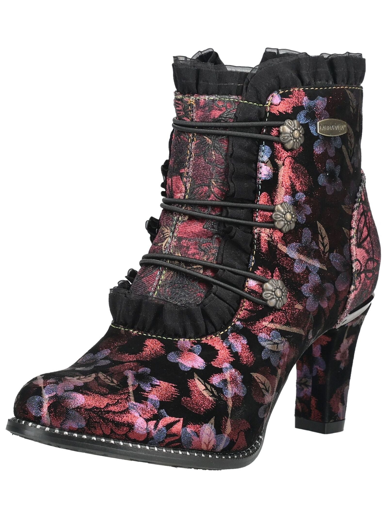 LAURA VITA LAURA VITA Stiefelette Leder/Textil High-Heel-Stiefelette
