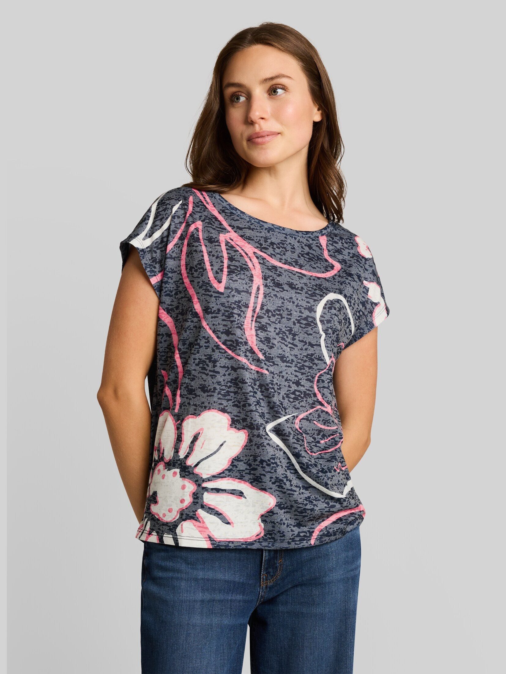 TOM TAILOR T-Shirt T-Shirt T-Shirt mit Blumenmuster