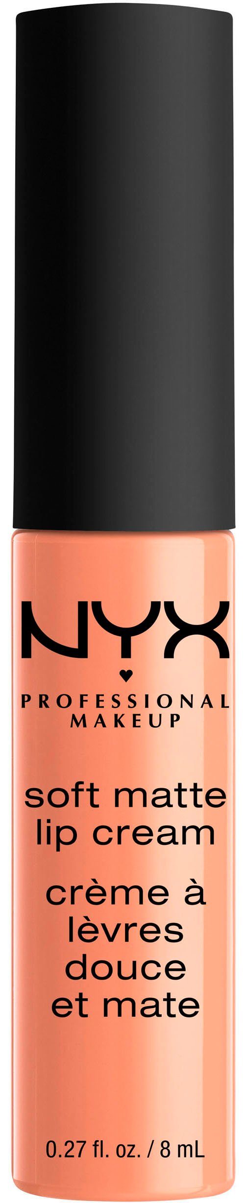 NYX PROFESSIONAL MAKEUP Lippenstift SOFT MATTE LIP CREAM, leichter, cremiger Lippenstift und mattem Finish