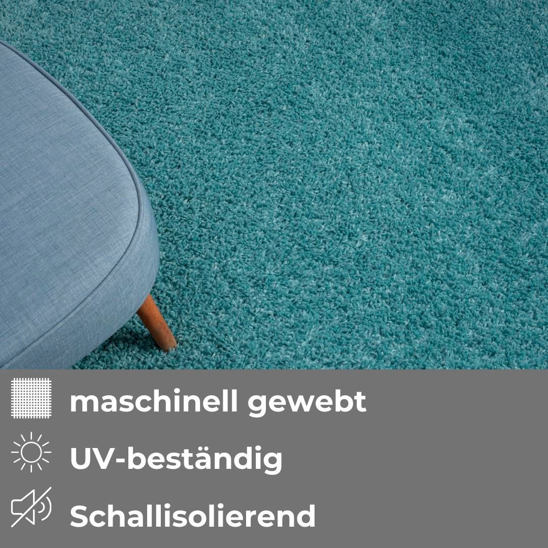 OTTO home Hochflor-Teppich Banji, rechteckig, Höhe: 37 mm, Uni Farben, weich und flauschig, auch als Läufer & in rund erhältlich – Bild 3 von 5