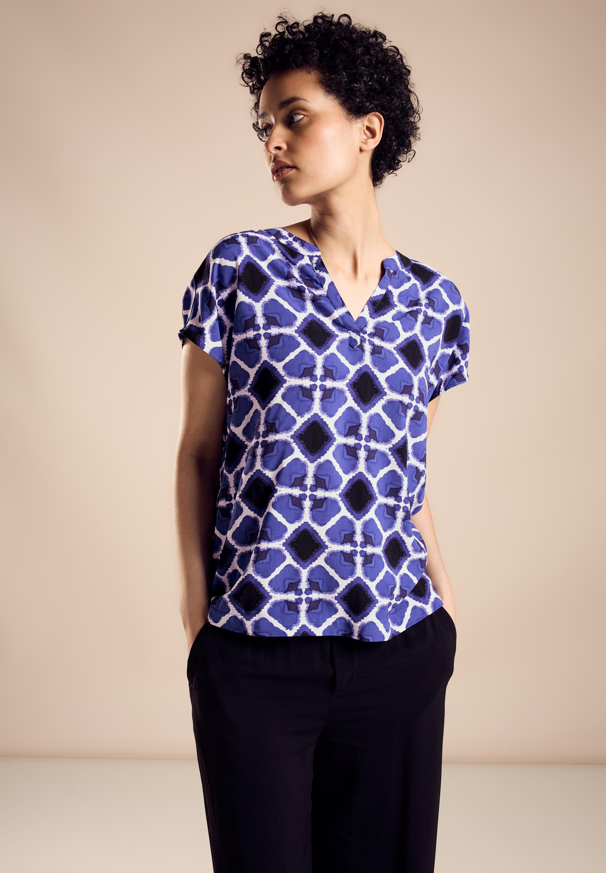 STREET ONE Blusentop mit All-Over Print