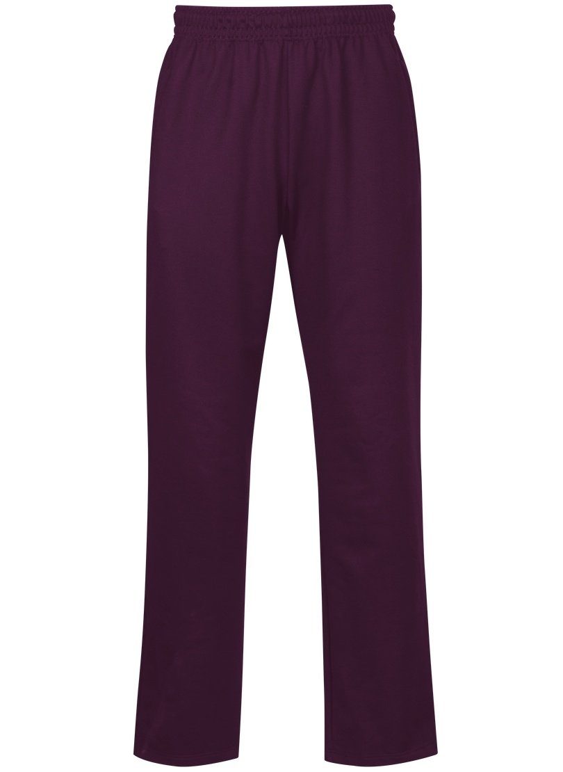 aus Sweathose Sweat-Qualität TRIGEMA Trigema aubergine Freizeithose