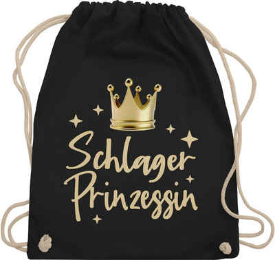 Shirtracer Turnbeutel Schlager Prinzessin - Schlagerparty Konzert Volksmusik, Schlager Party Outfit