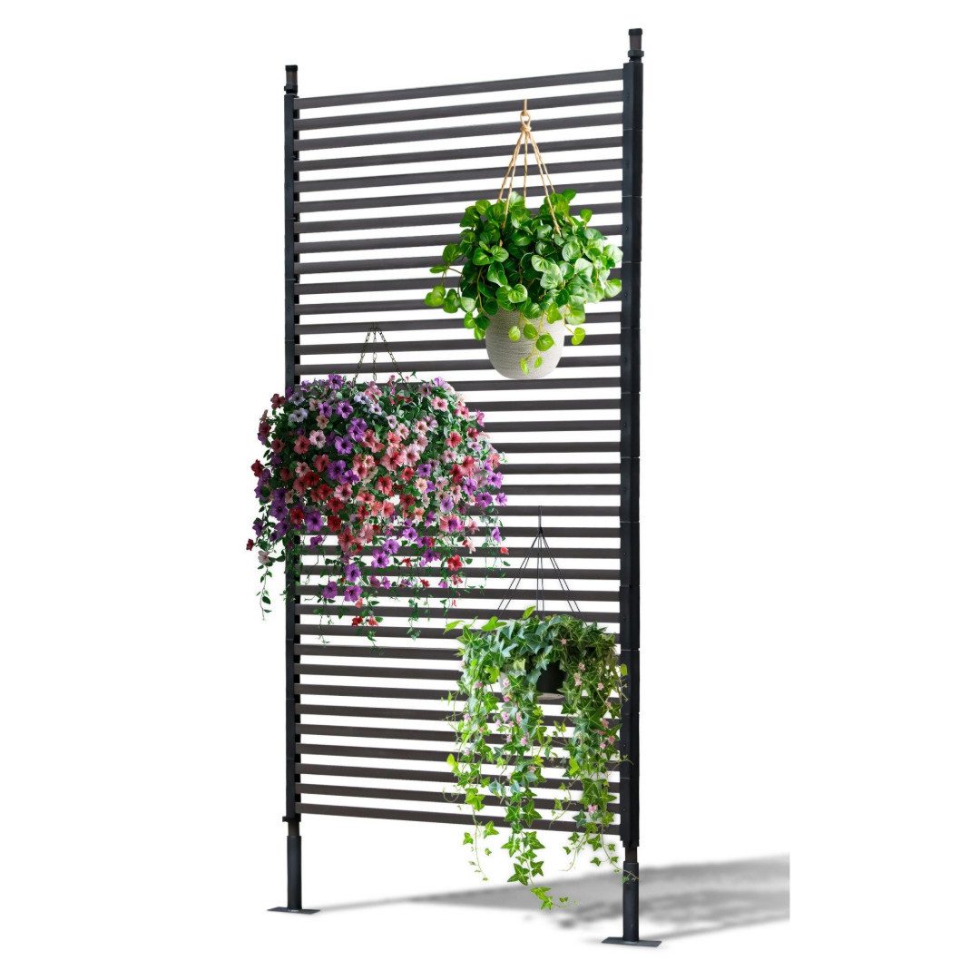 Gartenwelt Riegelsberger Gartenzaun Lamellenzaun braun (ohne Füße) Sichtsch günstig online kaufen