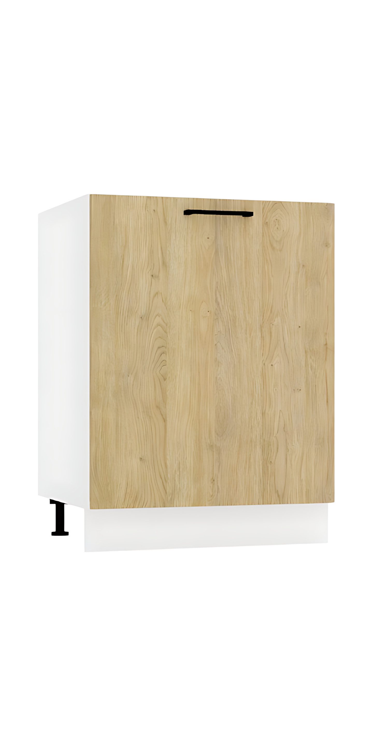 ROYAL24_MARKT Spülenunterschrank D60ZL S/1 - Dnoria - mit 1 Schublade (Küchen Spüleinunterschrank, 1-St., Premium - Dnoria) Top Stoffe - Exklusiv - Hochwertig
