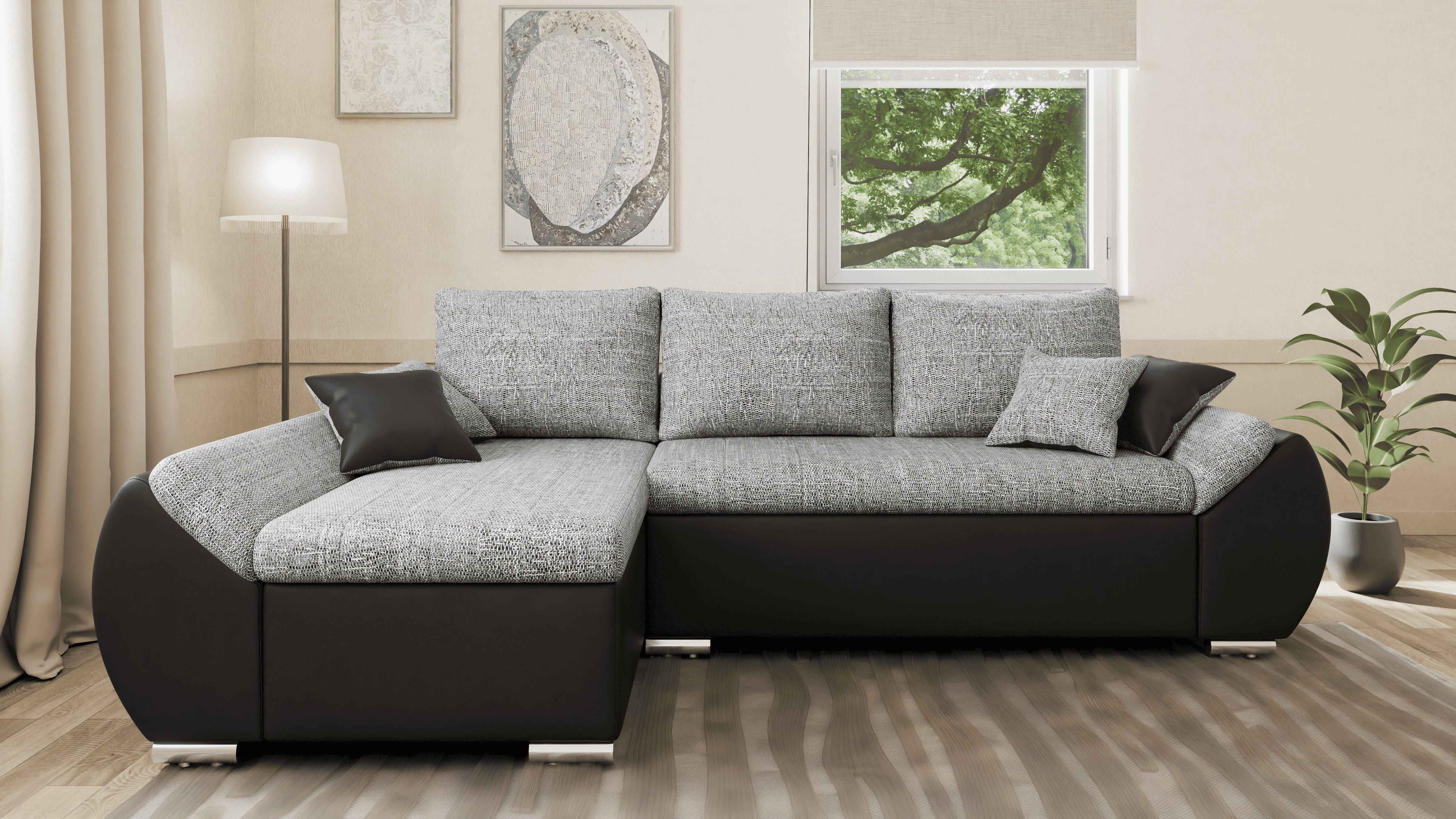 MOEBLO Ecksofa ALEX, L-Form ohne Hocker, günstig online kaufen