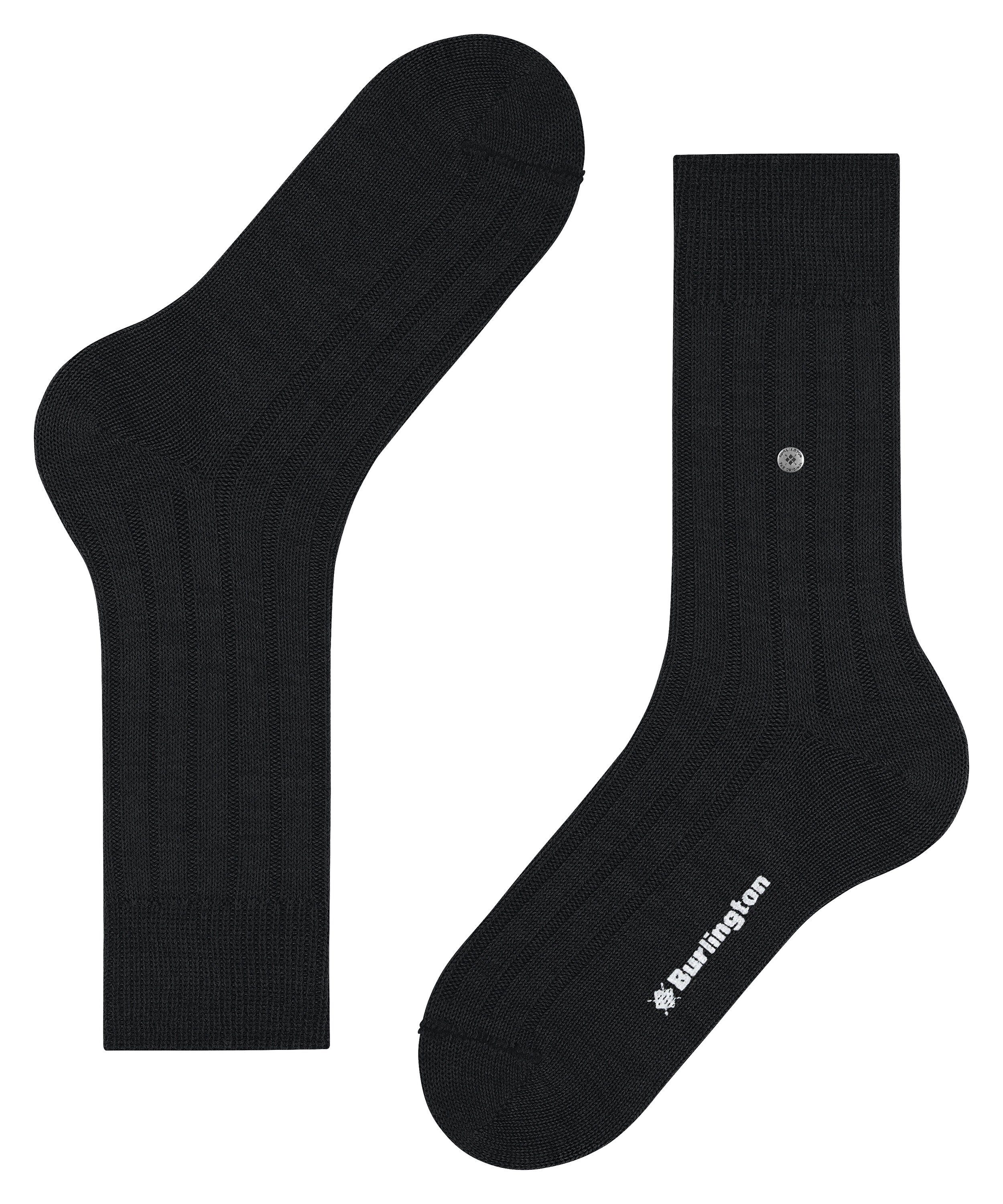 Socken Dover black (3000) Burlington (1-Paar)