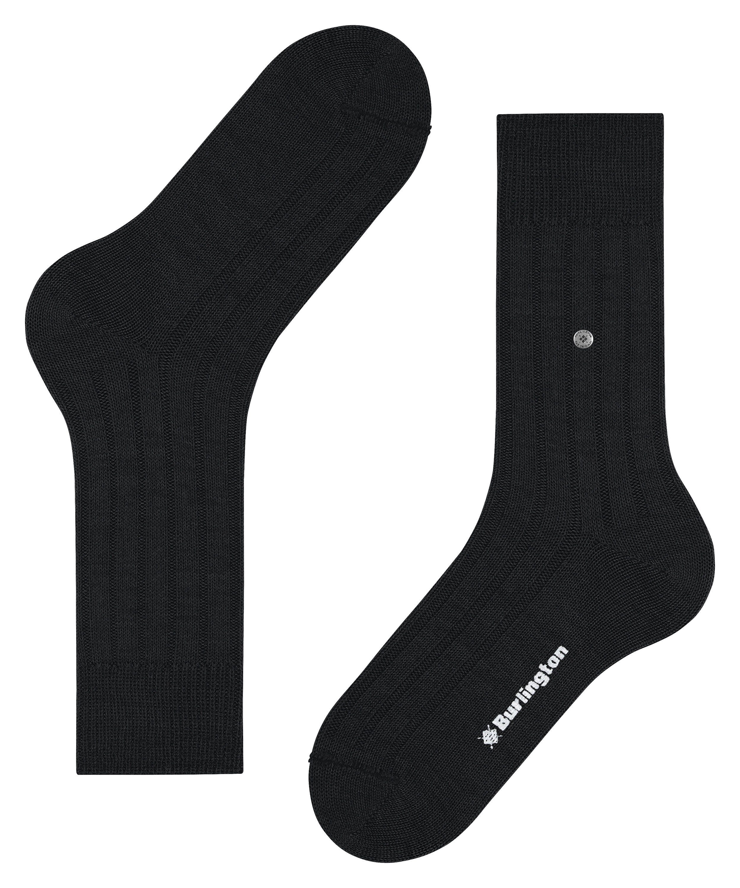 Burlington Socken Dover Socken Bootsocke mit Rippstruktur (1-Paar) Bootsocke mit Rippstruktur