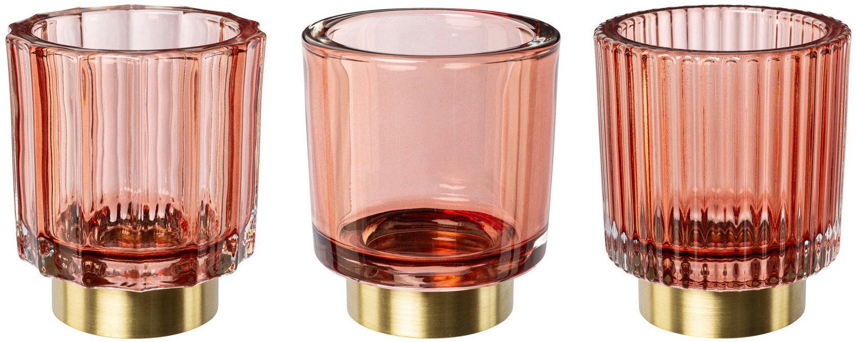 Creativ deco Teelichthalter Weihnachtsdeko (3 St), günstig online kaufen
