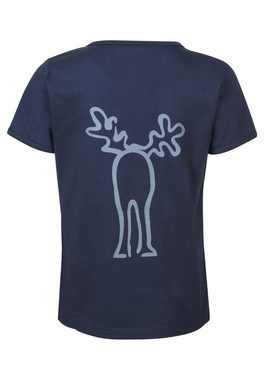 Elkline T-Shirt Rudolfinchen Retro Elch Brust und Rücken Print