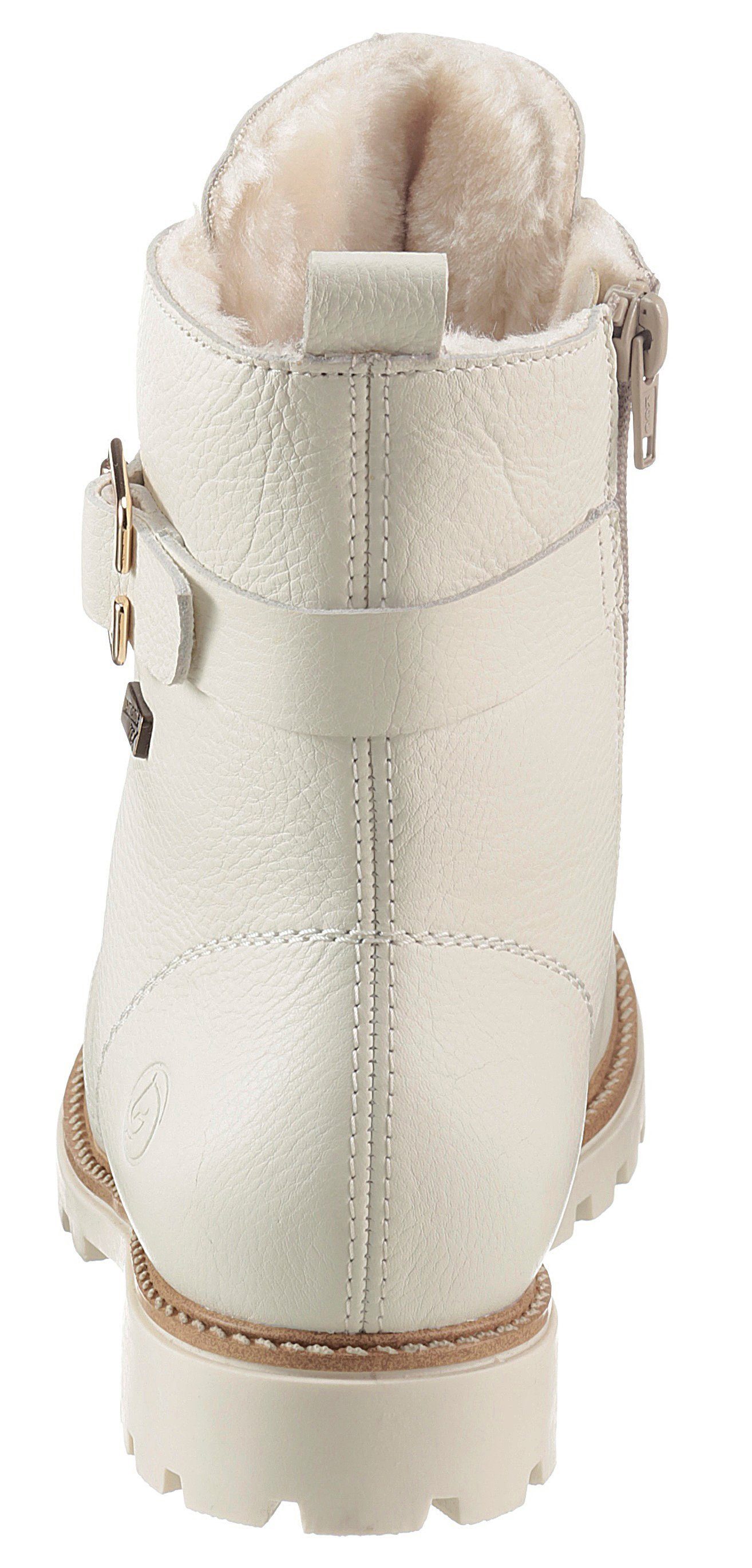 Remonte Winterboots, Blockabsatz, Schnürboots, Outdoorschuh mit Zierschnalle