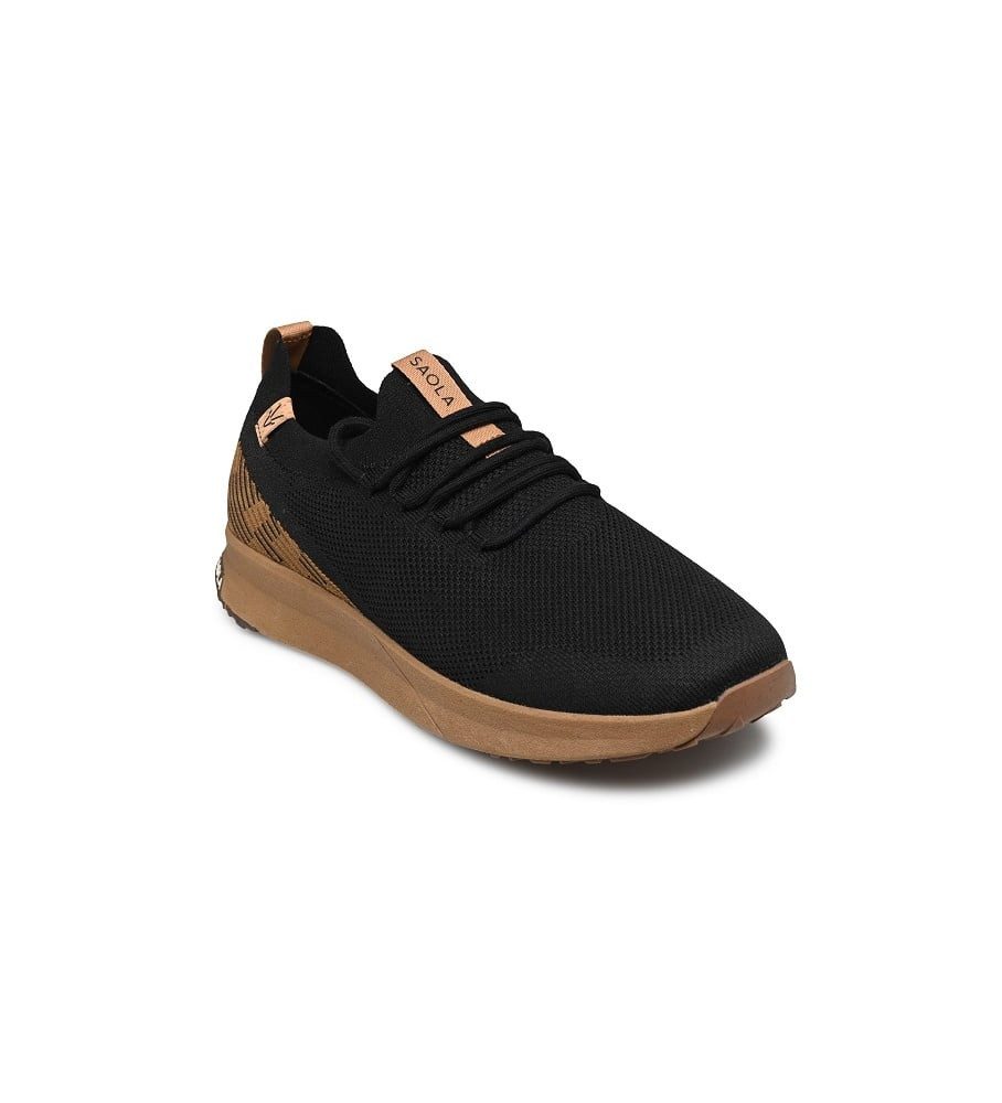 SAOLA Tsavo 2.0 Waterproof (gestricktes Obermaterial, wasserdicht) schwarz Sneaker