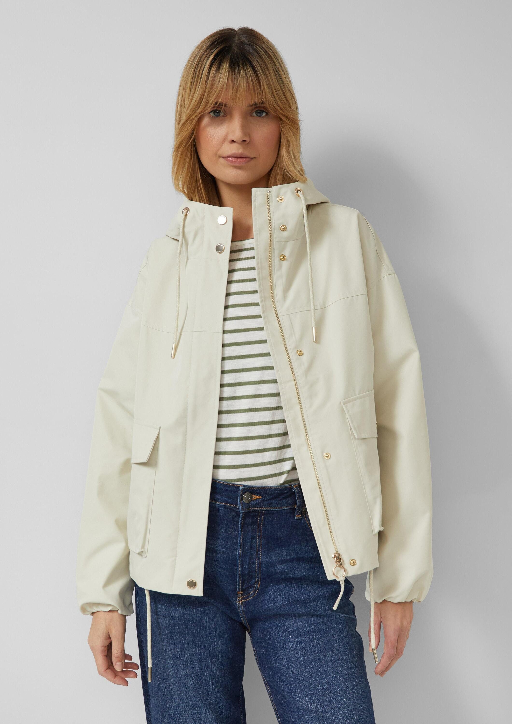 s.Oliver Funktionsjacke Outdoor-Jacke Jacke im Relaxed Fit mit Kapuze