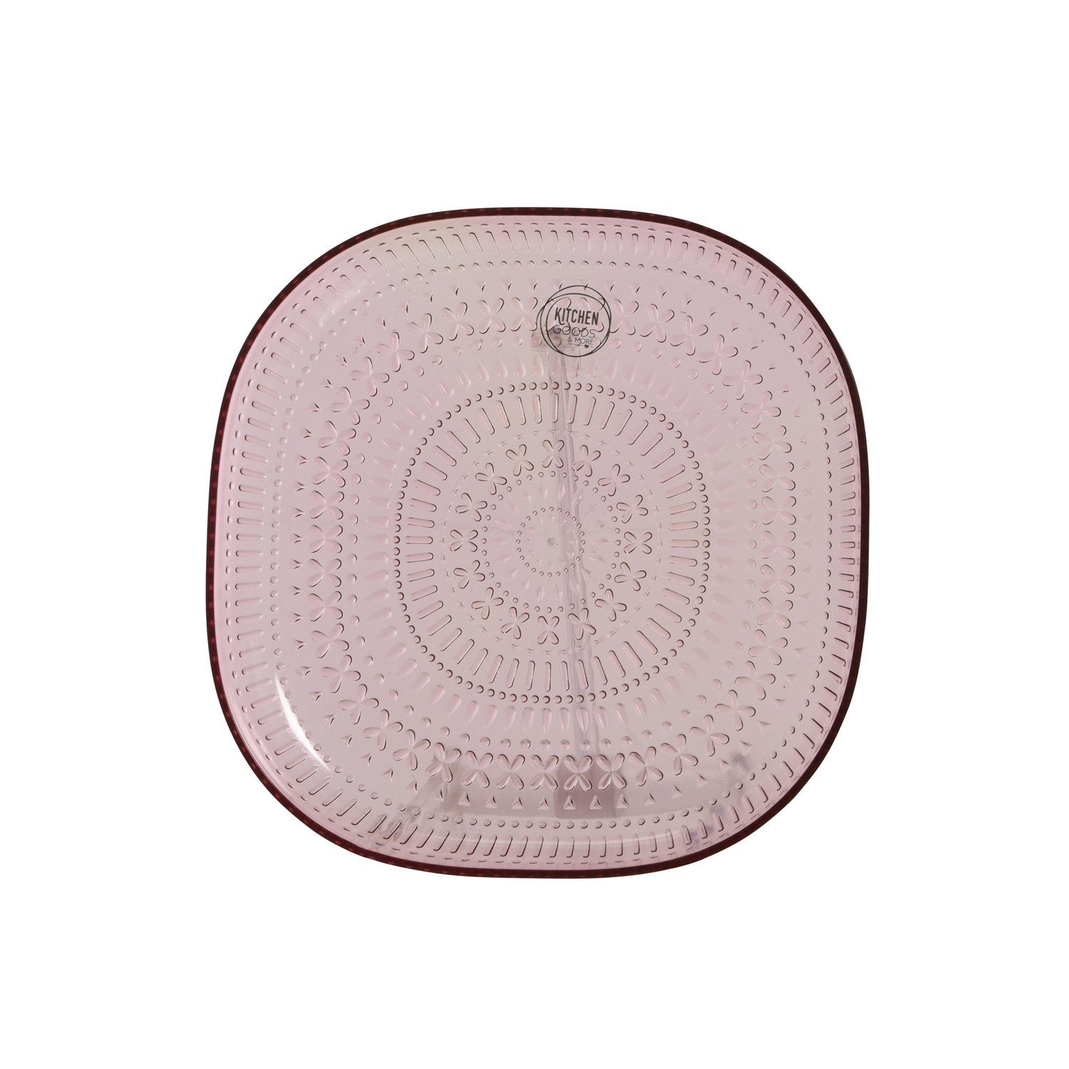 20,4cm Essteller Picknick Dessertteller Teller MARELIDA St) flach (1 D: Dessertteller Camping pink,