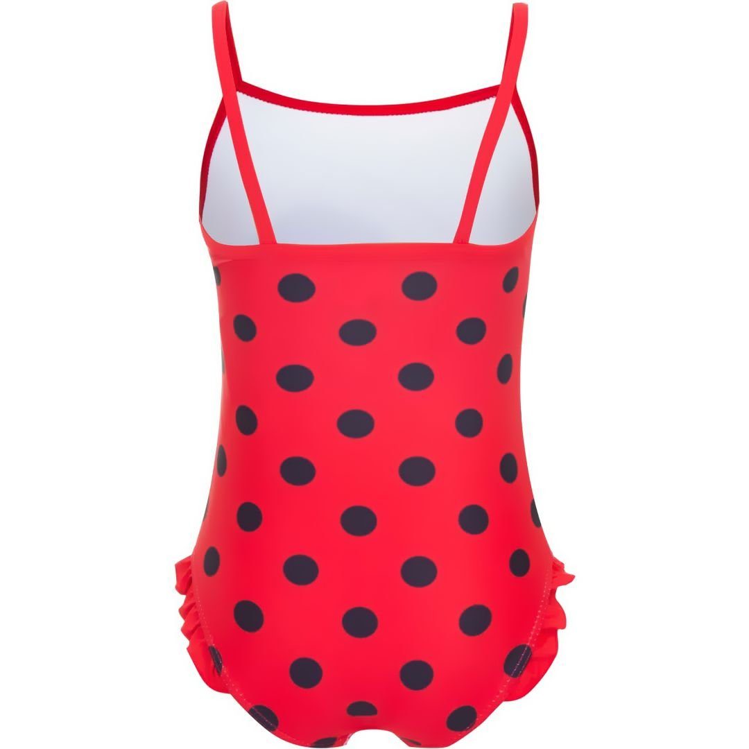 Miraculous - Ladybug Badeanzug Miraculous 104 6 Gr. Jahre Badeanzug 5 Einteiler Paris Rot 4 110 116 Mädchen Bademode Schwimmanzug für Ladybug Kinder