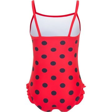 Miraculous - Ladybug Badeanzug Miraculous Badeanzug Mädchen Einteiler Schwimmanzug Ladybug Paris Kinder Bademode Gr. 104 110 116 für 4 5 6 Jahre