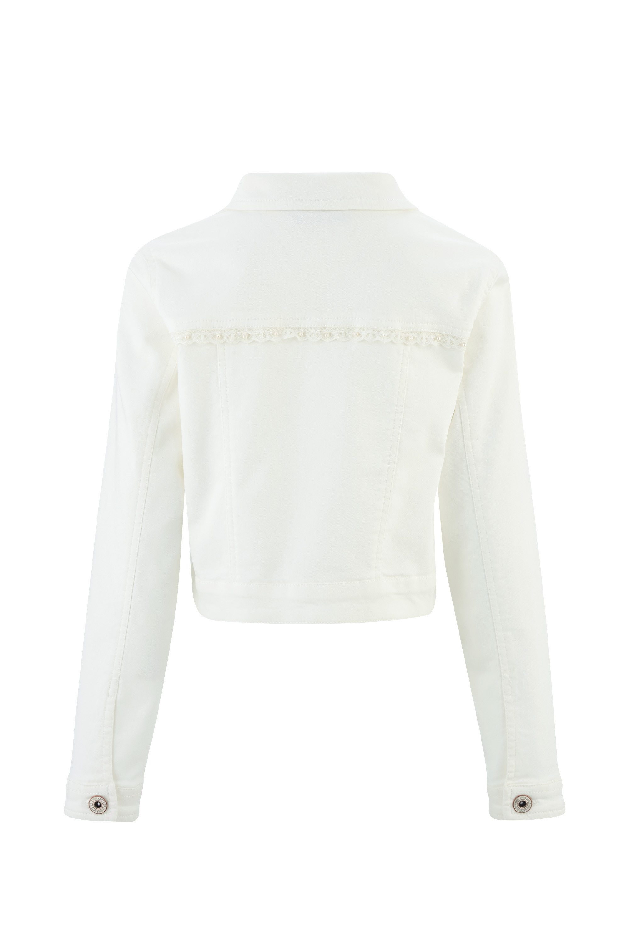 happy girls Jeansjacke mit tollem Spitzendetail