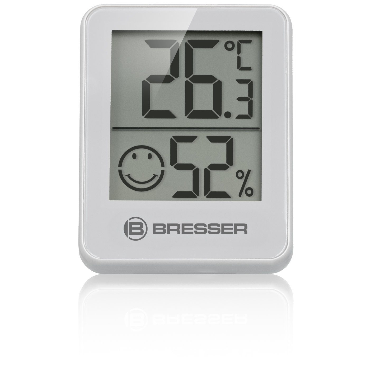 Thermometer 3er / Set Temperaturmessgerät Indikator Hygrometer weiss Temeo Hygro BRESSER