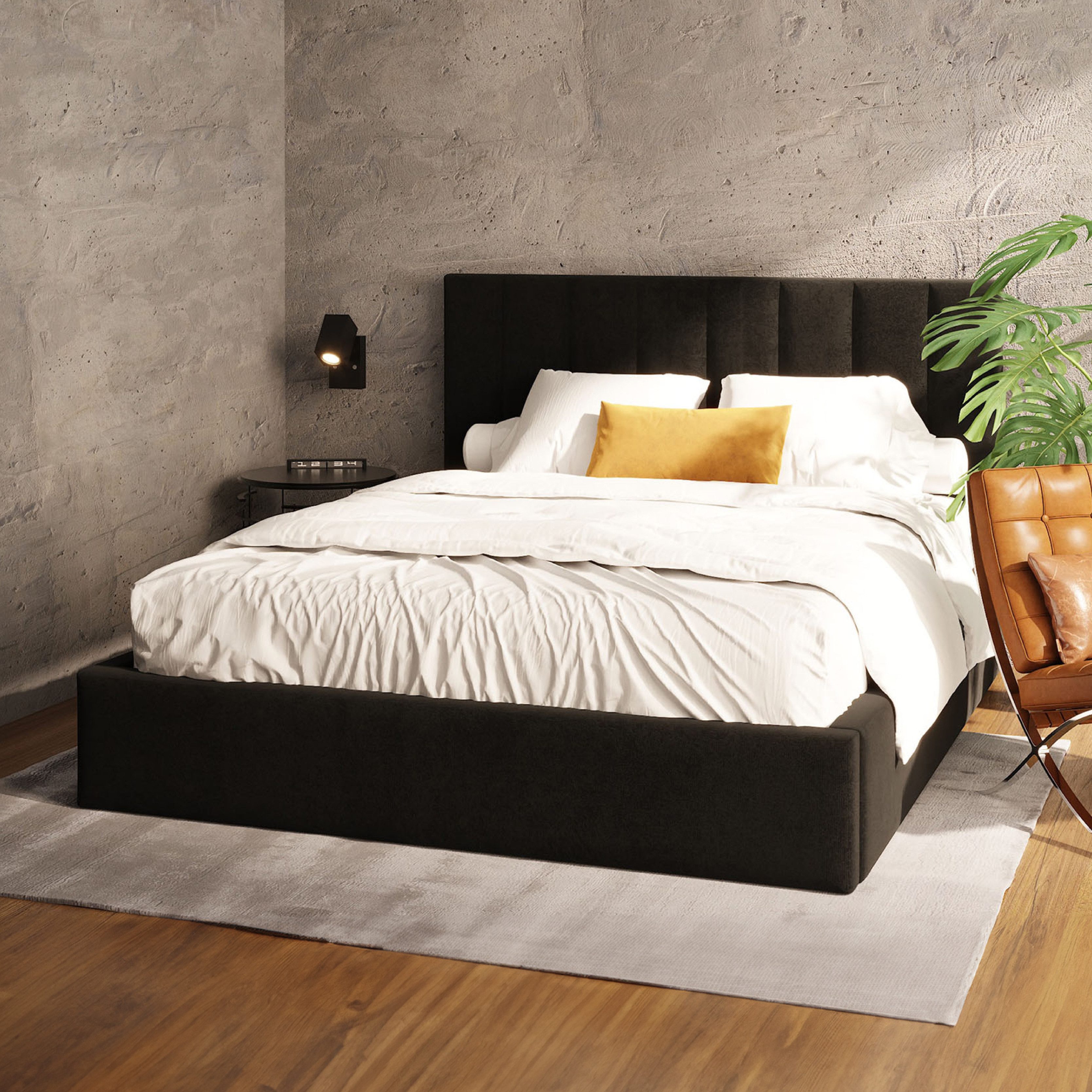 FDM Polsterbett KAJA modern mit Bettkasten günstig online kaufen