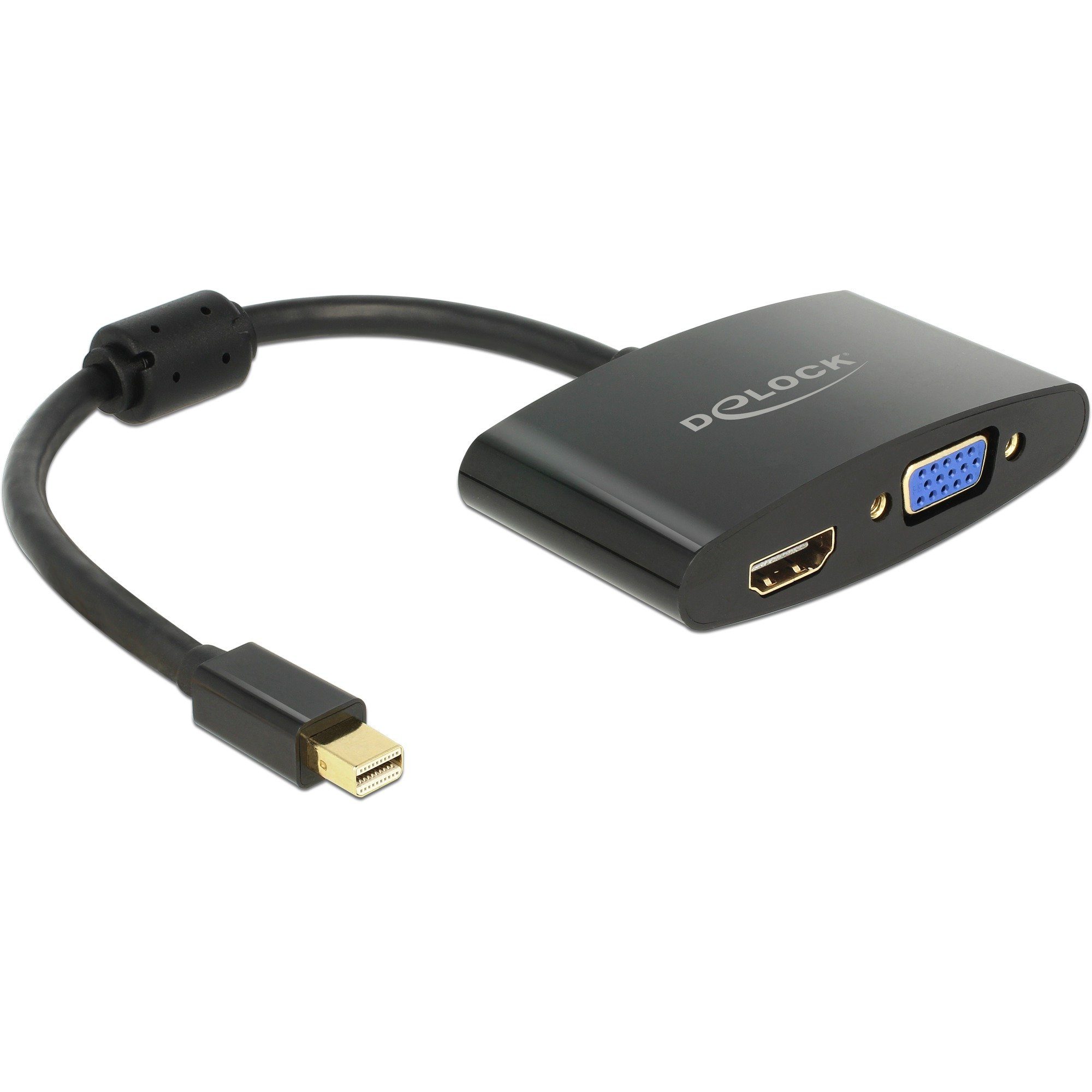 DeLOCK Adapter Mini DisplayPort > VGA/HDMI, (18cm) Audio- & Video-Adapter