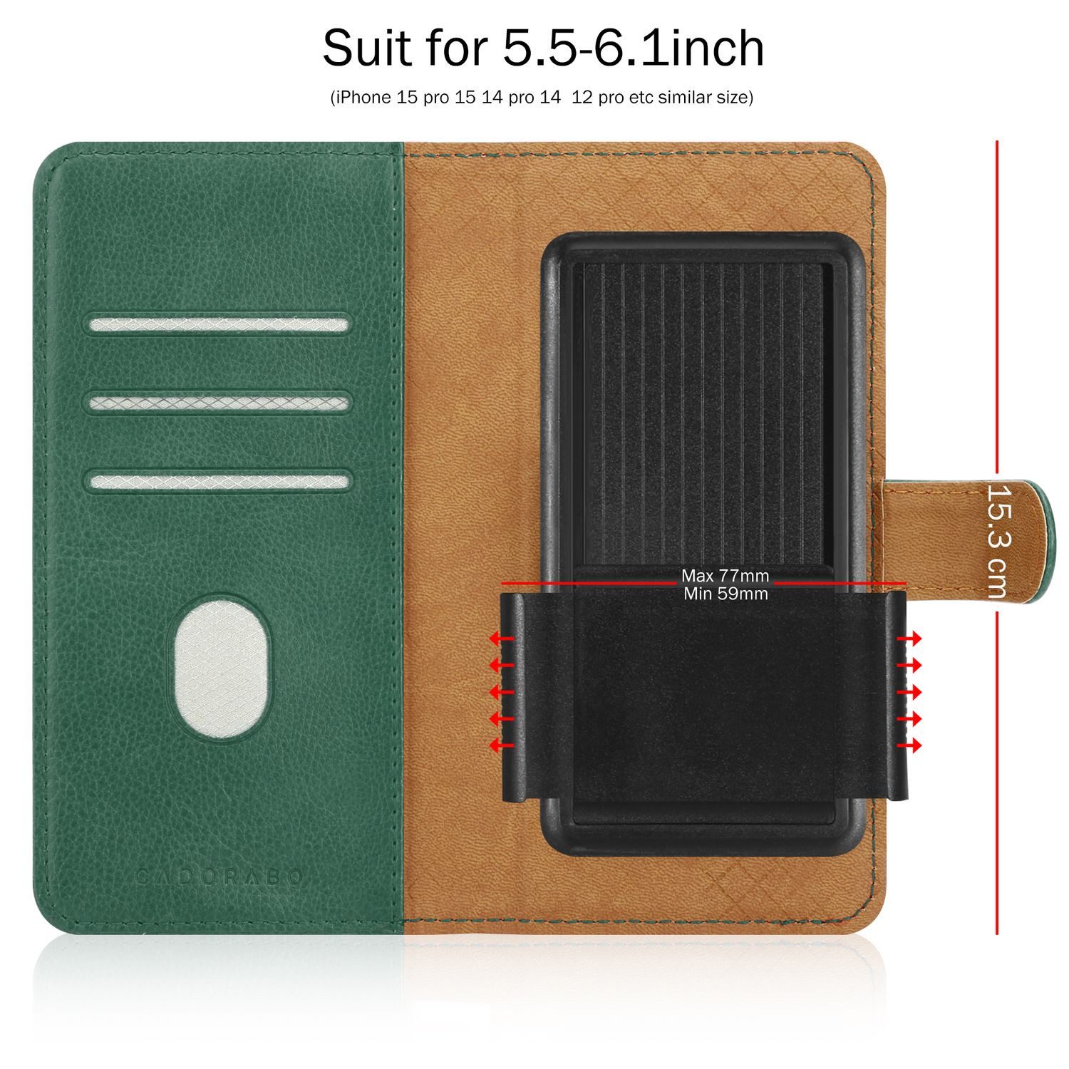Cadorabo Handyhülle für Asus Zenfone 10 Hülle Asus Zenfone 10, Hülle mit Kartenfach 360 Grad Schutzhülle Flip Case Cover Handytasche