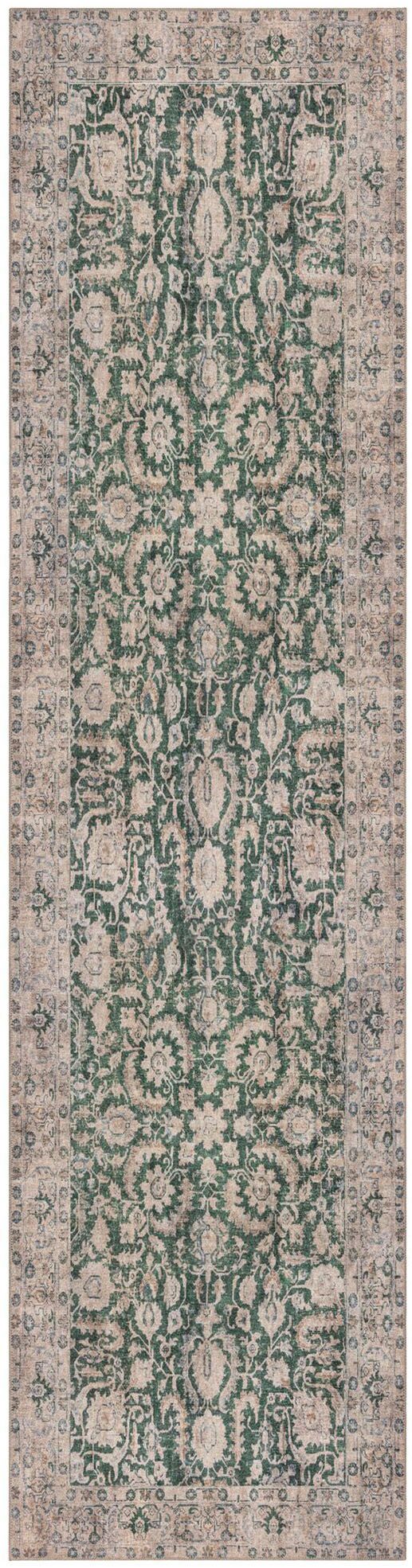 FLAIR RUGS Teppich Beau Floral, rechteckig, Höhe: 2 mm, Waschbarer Vintage Teppich, Wohnzimmer, Schlafzimmer, Esszimmer