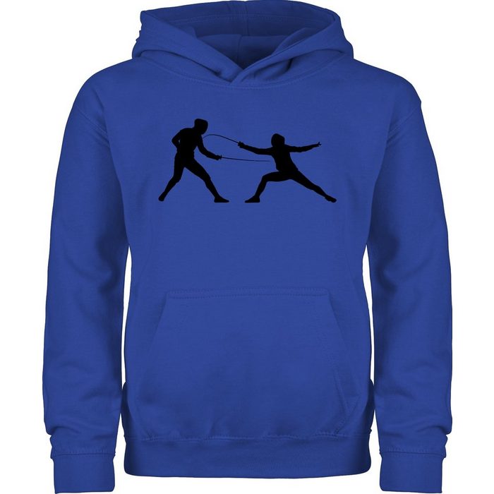 Shirtracer Hoodie Fechten - Kinder Sport Kleidung - Kinder Premium Kapuzenpullover hoodie jungen 140 - hoody mädchen - fechten pullover