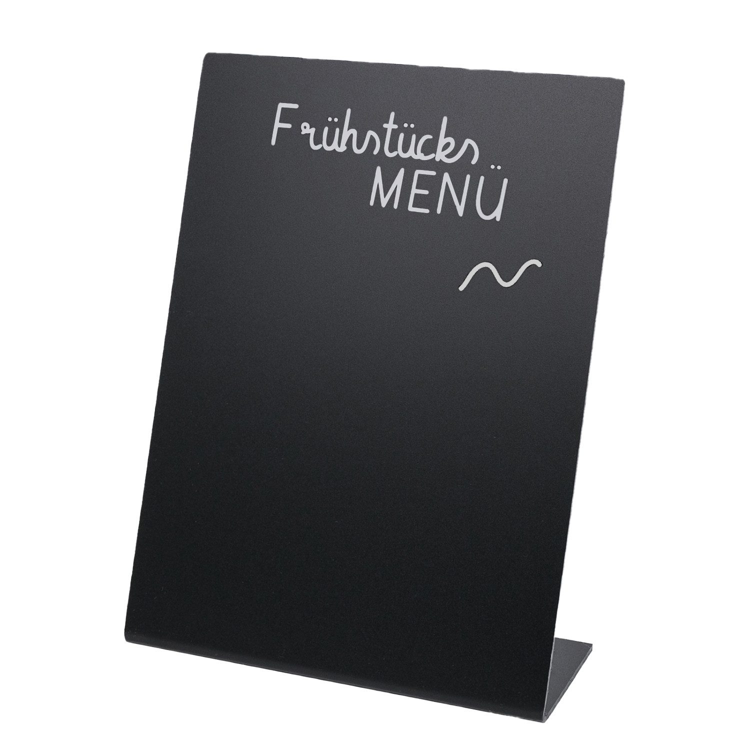 Standtafel Tischaufsteller Kreidetafel, L-Aufsteller