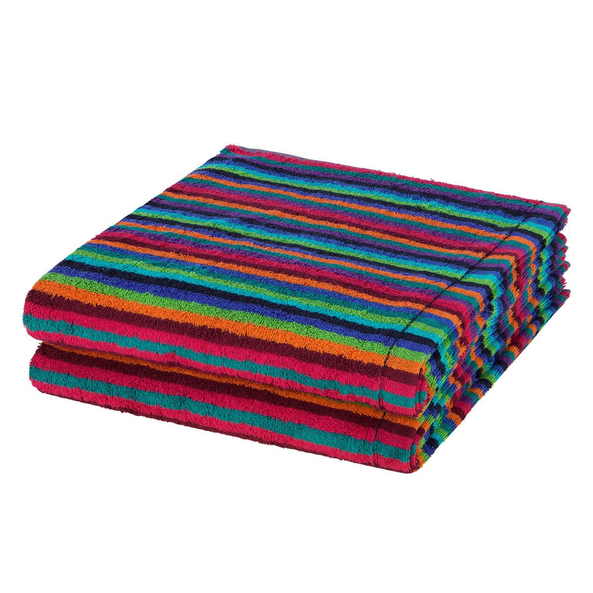 Cawö Handtuch Set Lifestyle, Walkfrottee (Spar-Set, 2-St), 2 X Duschtuch im Set - Baumwolle - Saugstark - Weich und pflegeleicht