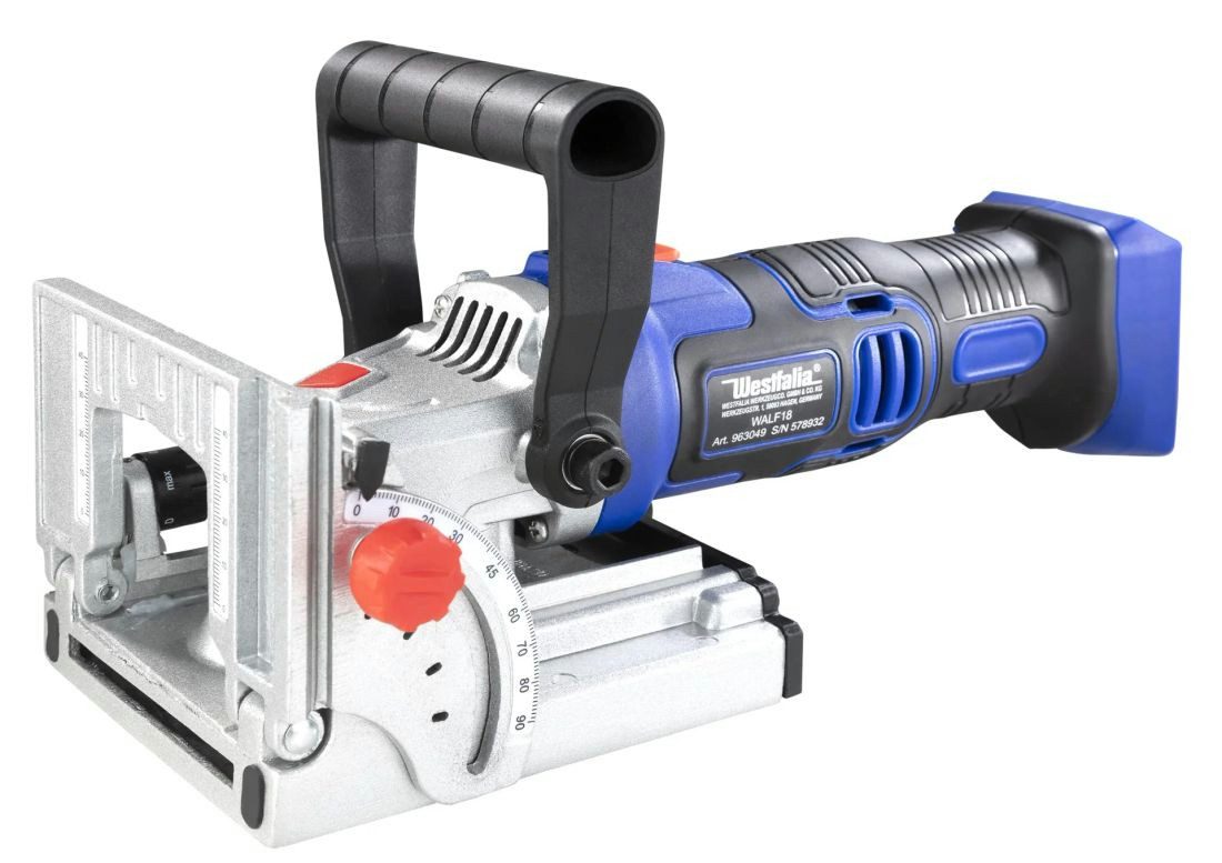 Westfalia Werkzeug Akku-Fräse Akku Lamellendübelfräse 18 Volt
